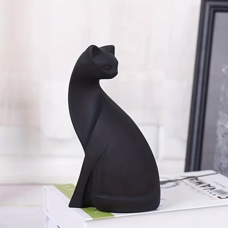 Dalia Handgeschilderd Kattenbeeld | Ambachtelijk Handwerk, Duurzaam Resin