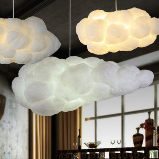 Cloud-Inspired 1-Light LED Pendant Fixture