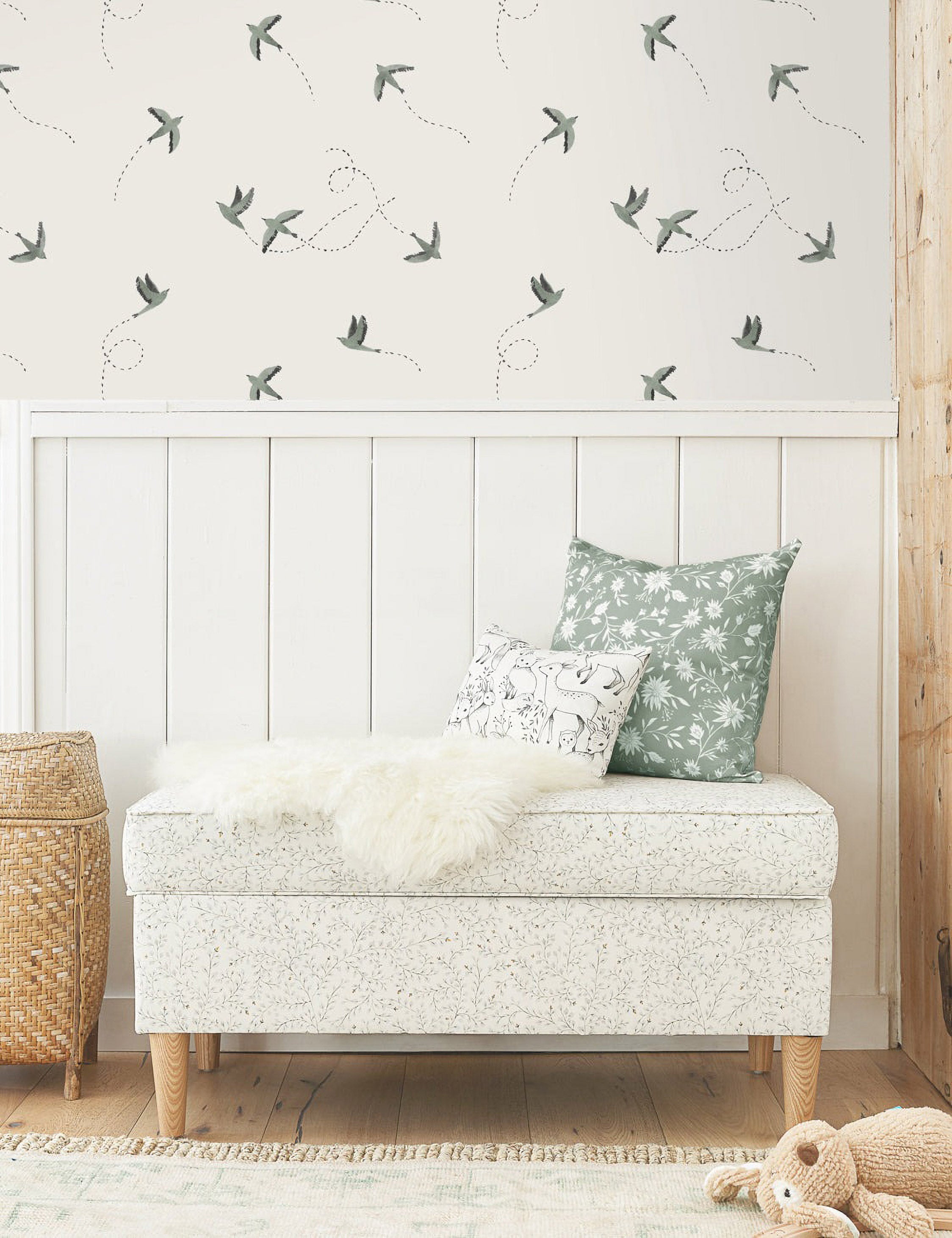 Sable Sparrow Wallpaper | Textured Design, Nature-Inspired