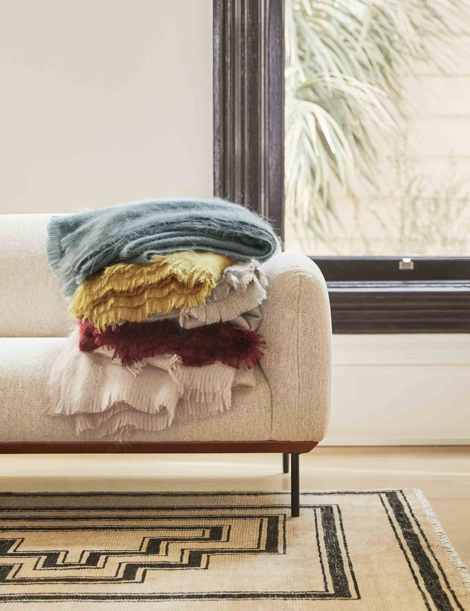 Aimee Luxe Mohair Throw | Handcrafted in Yorkshire, Cozy Design