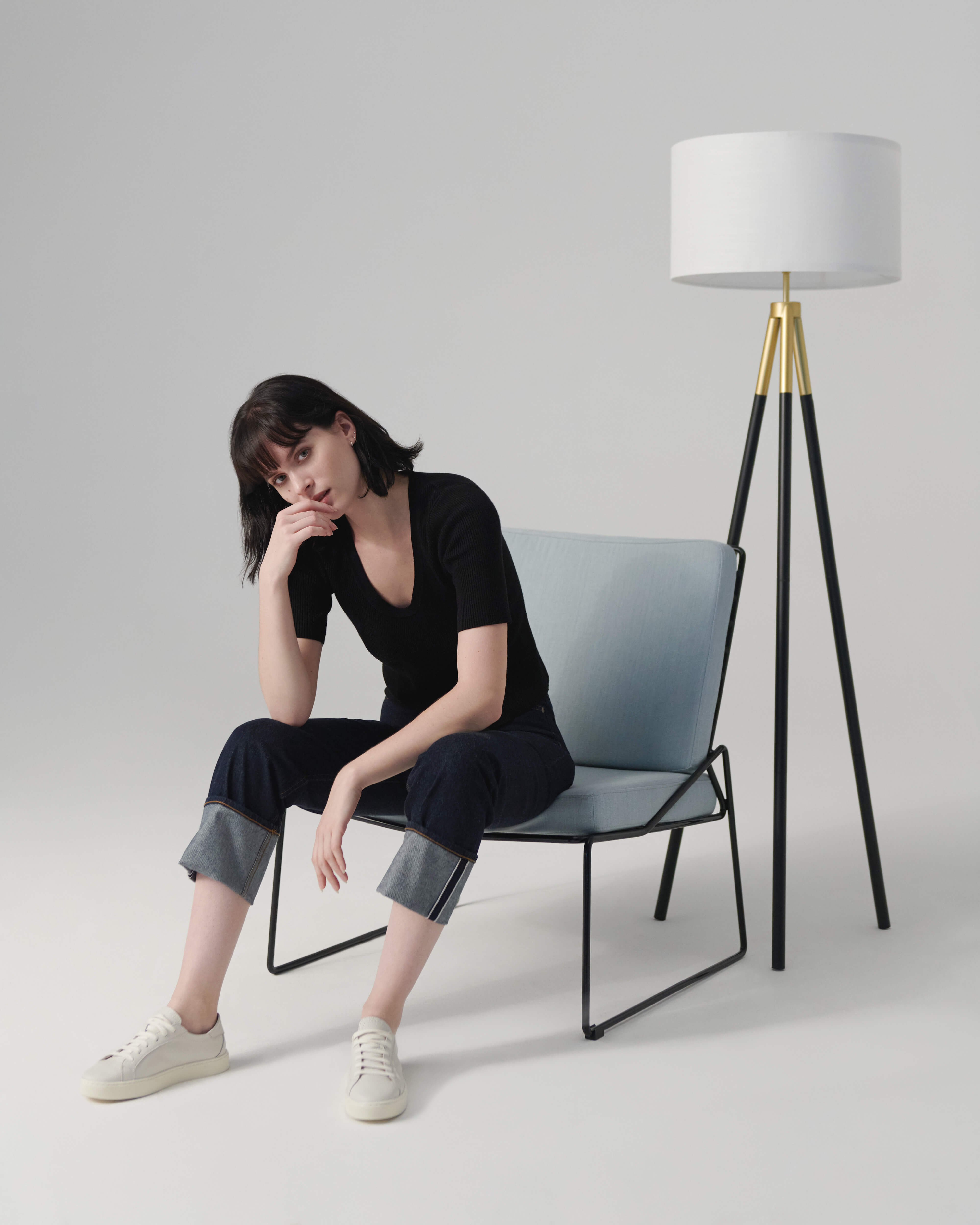 Luxe Floor Lamp | Black & Gold, Smart Home-Compatible