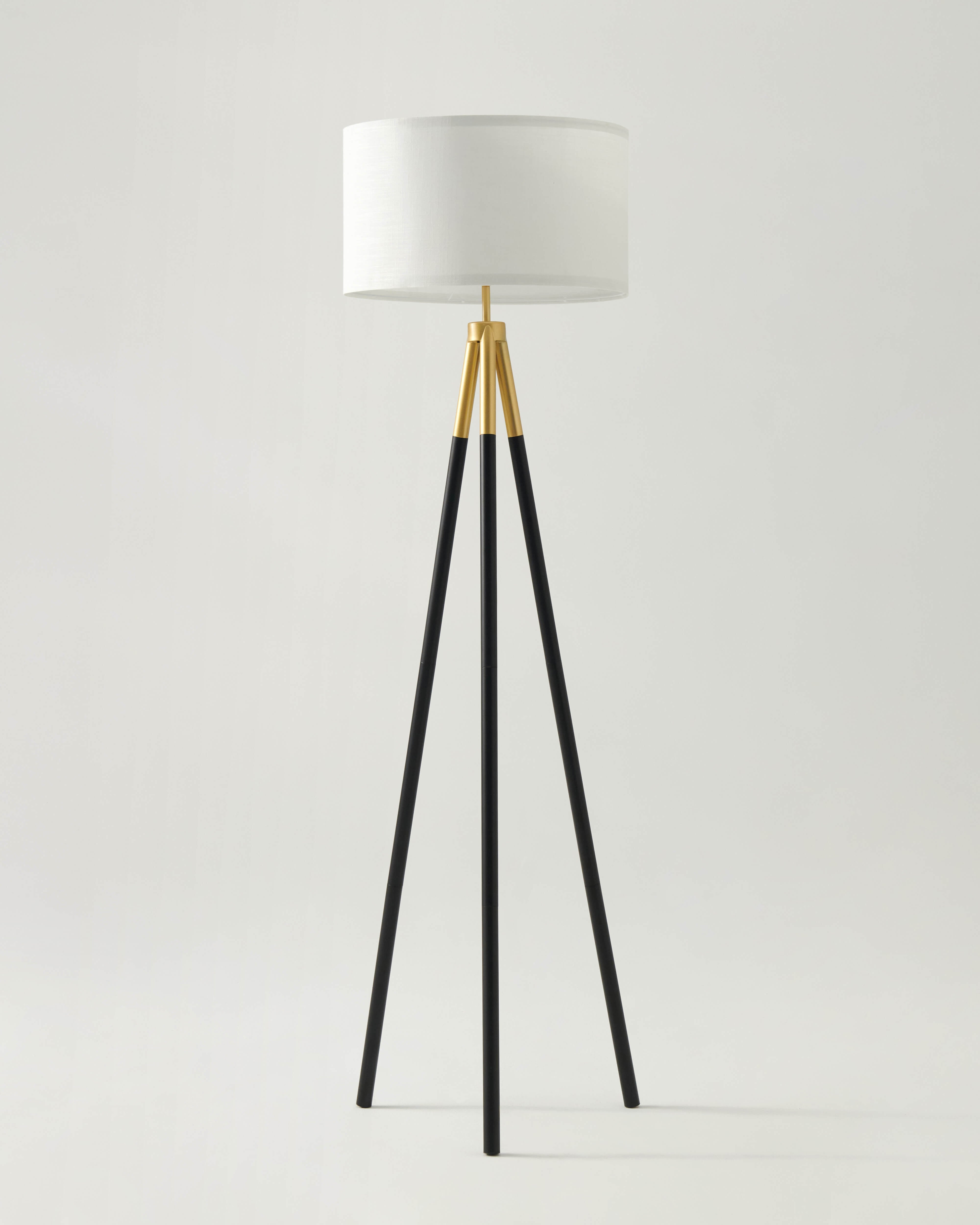 Luxe Floor Lamp | Black & Gold, Smart Home-Compatible