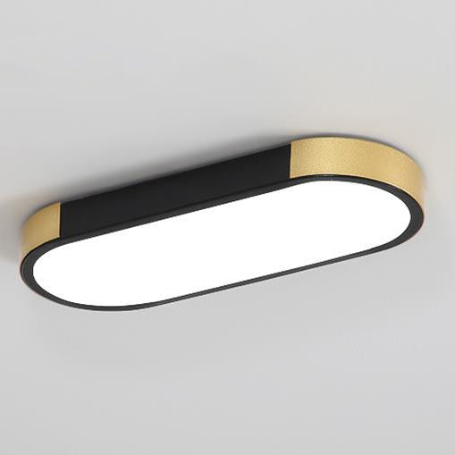 Contemporary Rectangular LED Flush Mount Ceiling Light with Minimalist Design