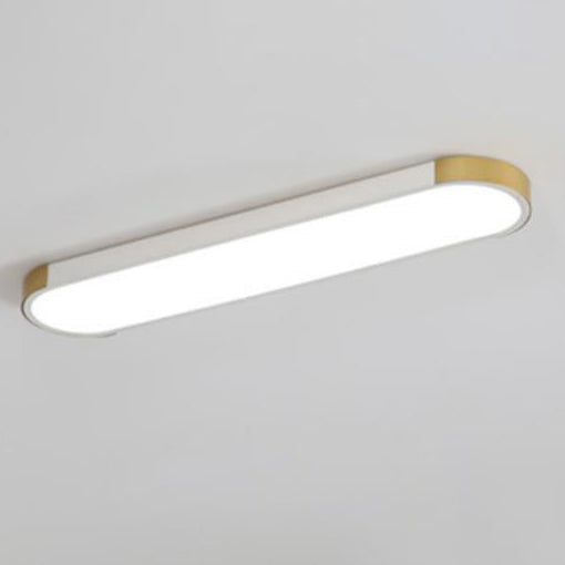 Contemporary Rectangular LED Flush Mount Ceiling Light with Minimalist Design