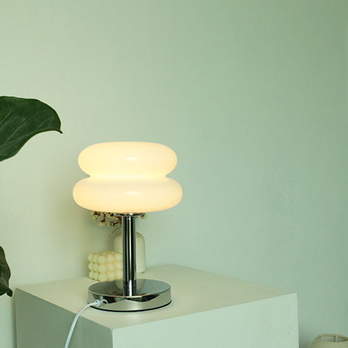 Contemporary Glass Tart 1-Light Table Lamp