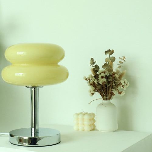 Contemporary Glass Tart 1-Light Table Lamp