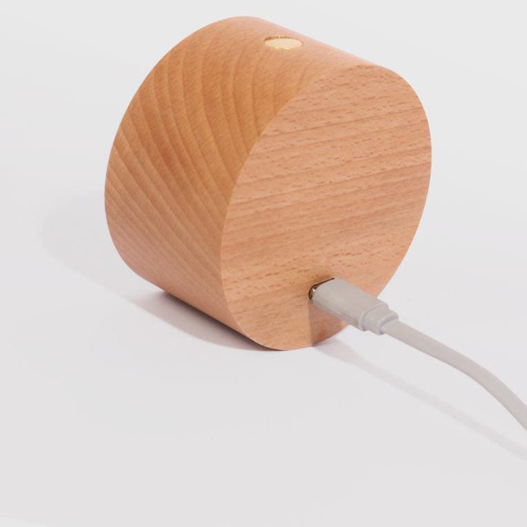 Minimalist Wooden USB Rechargeable Touch-Controlled Magnetic LED Wall Sconce Lamp
