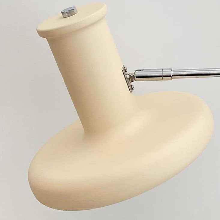 Beige Minimalist Nordic Swing Arm Wall Sconce Lamp - 1 Light