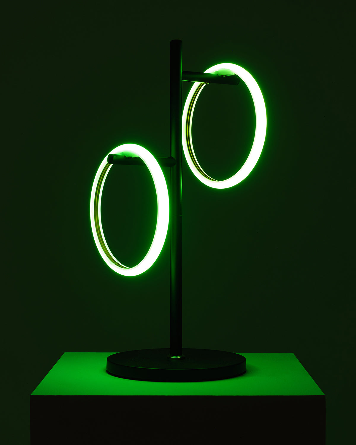 Bela RGB Table Lamp | Detachable Rings, Matte Black Finish