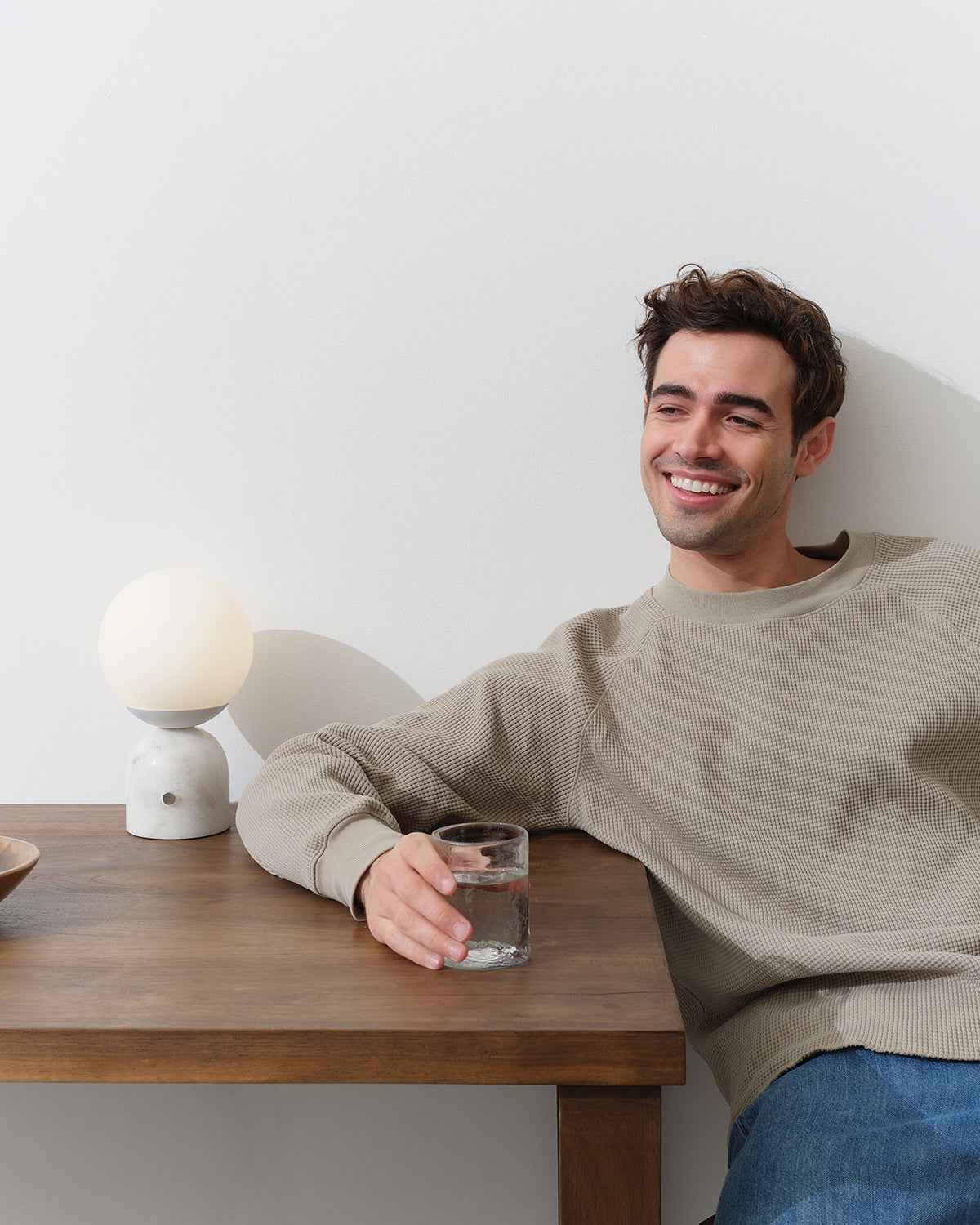 Milo Table Lamp | Modern Marble Globe, Mid-Century Style