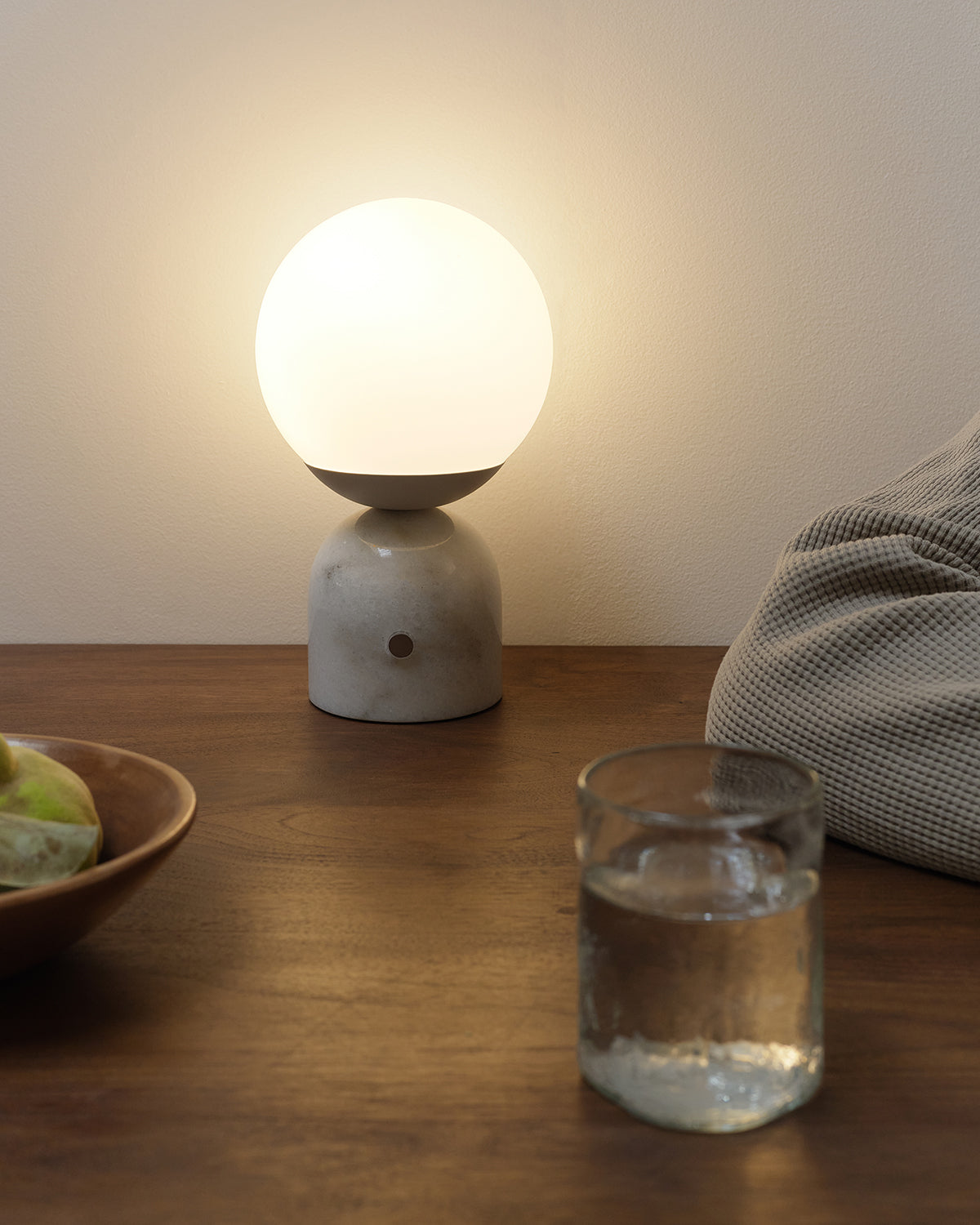 Milo Table Lamp | Modern Marble Globe, Mid-Century Style