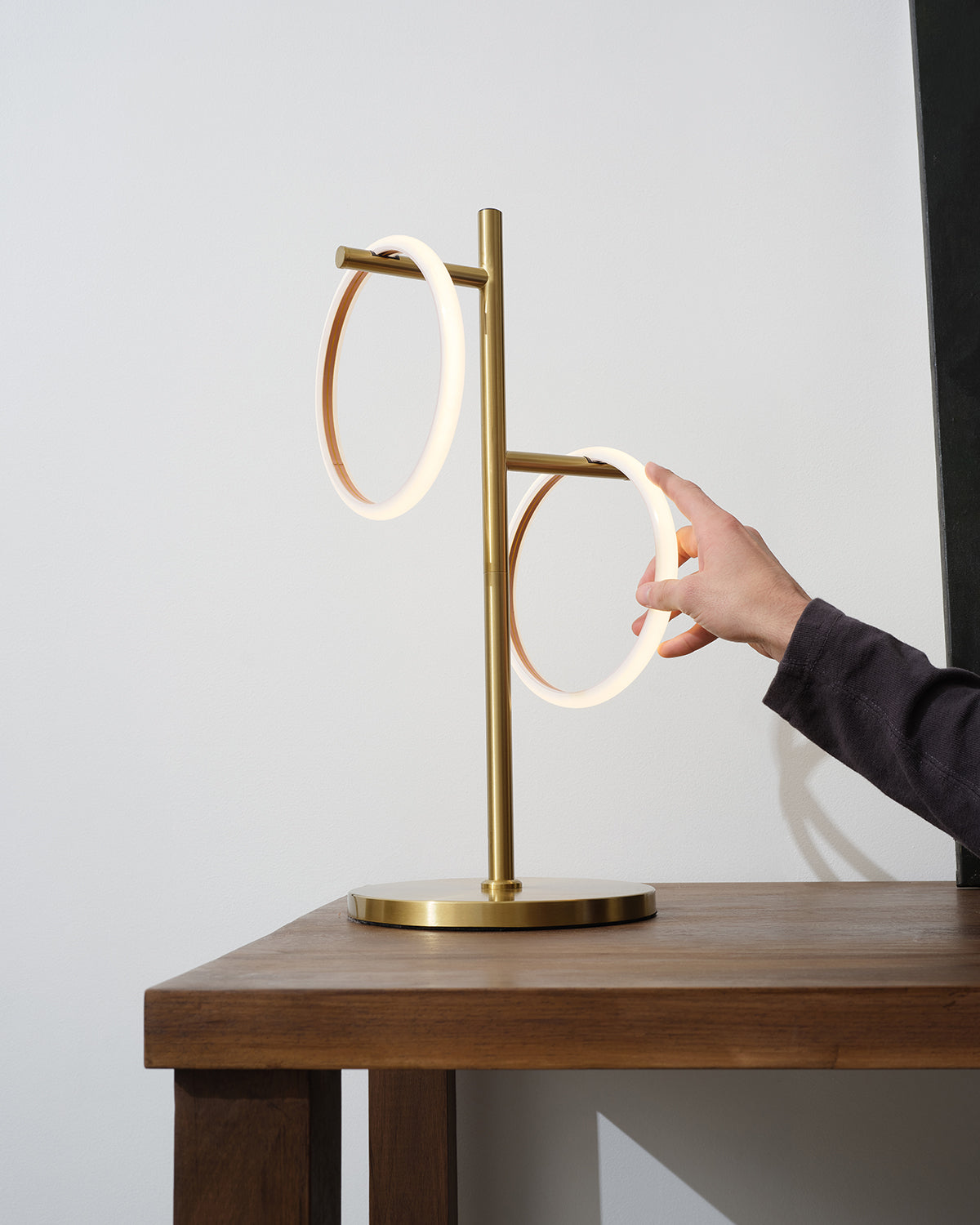 Sola Table Lamp | LED Detachable Ring, Touch Switch