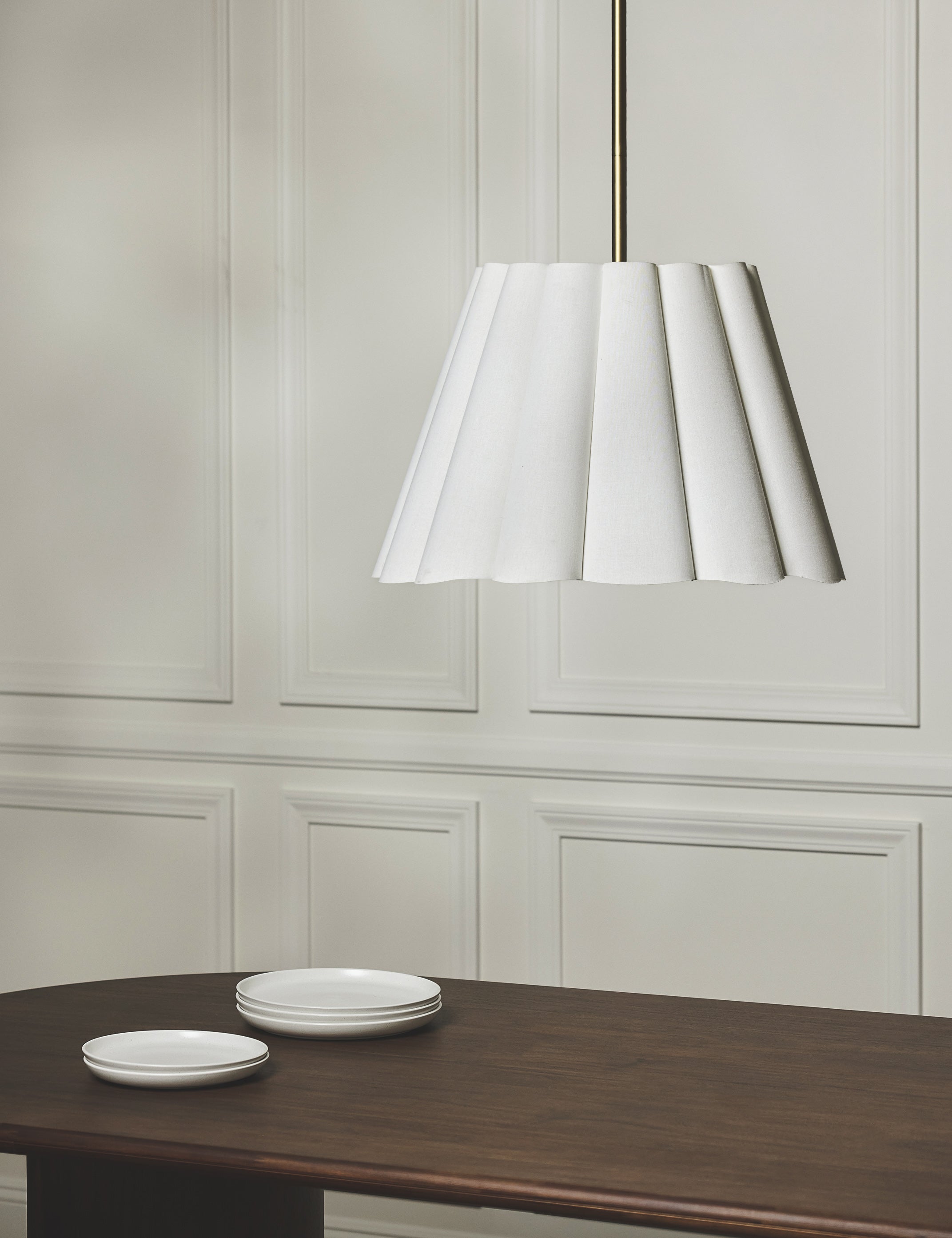 Milo Pendant Light | Ruffled Shade, Modern Design