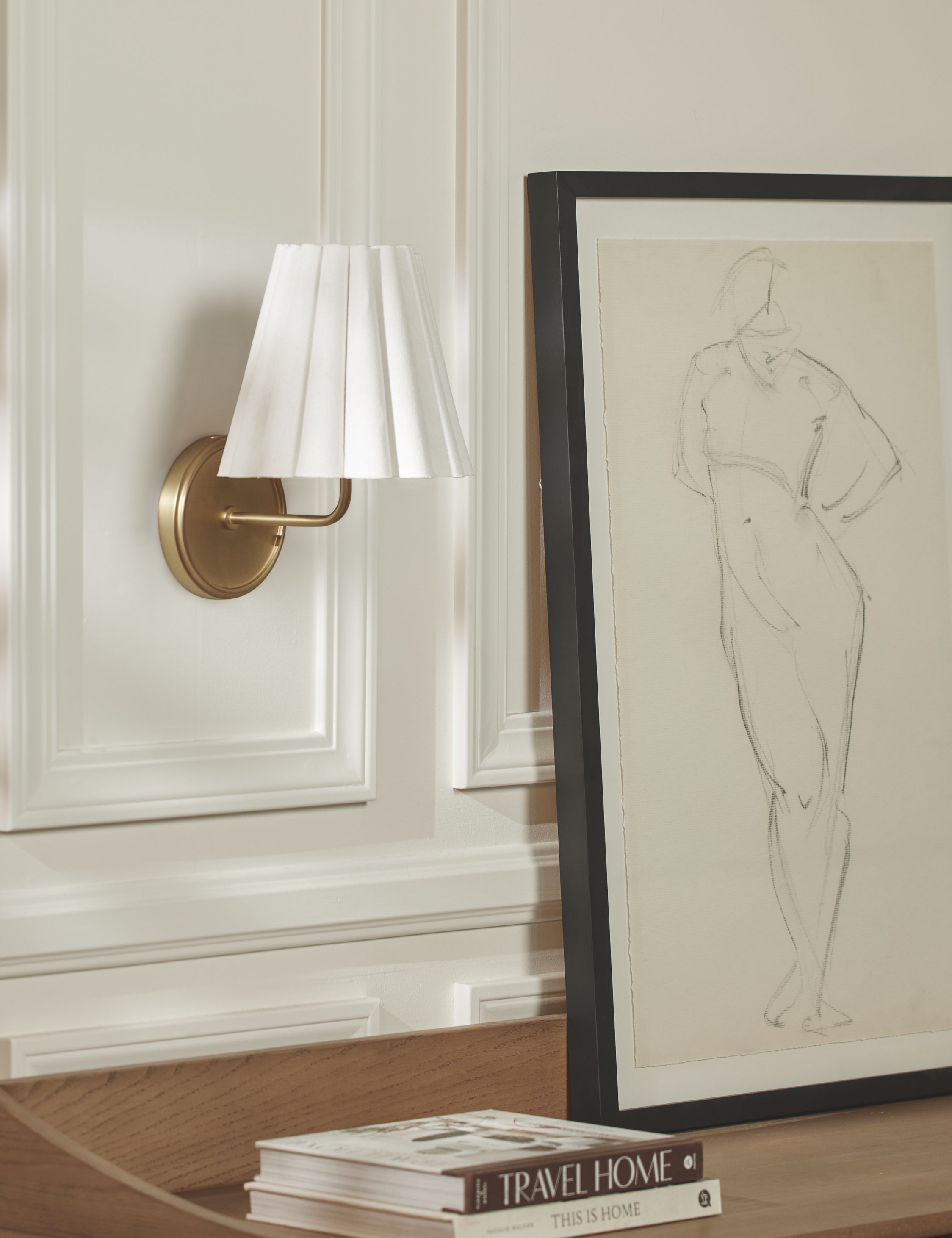 Maven Sconce Light | Ruffled Shade, Modern Transitional Design