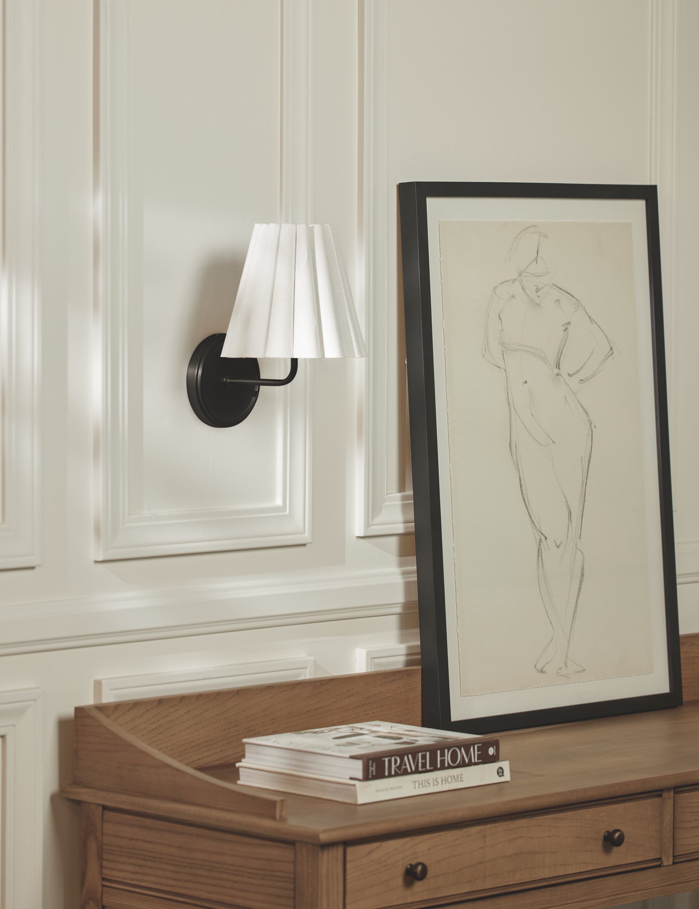 Mira Wall Sconce | Ruffled Shade, Modern Transitional Design