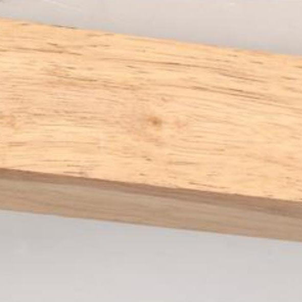 Japanese Minimalist LED Wooden Track Lighting - Semi-Flush Mount Ceiling Light (2/3/4/5 Lights)