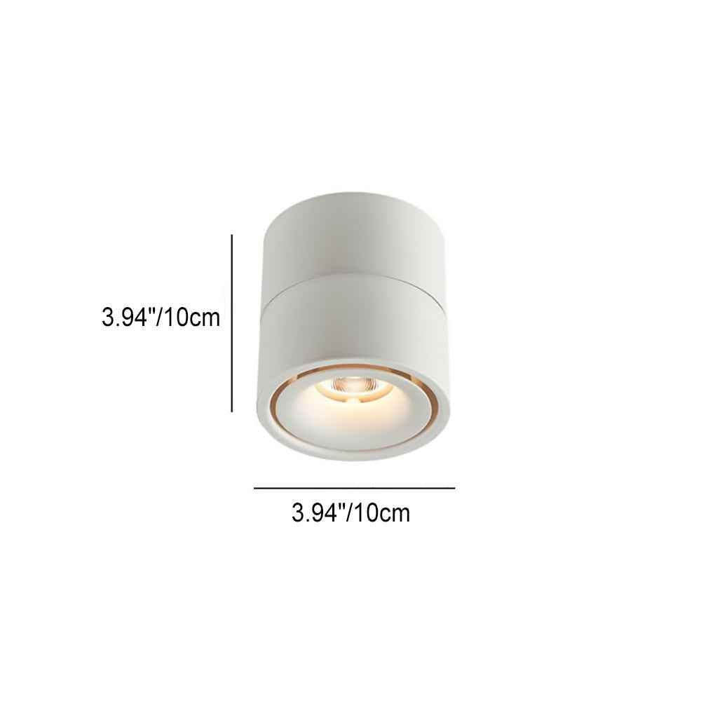 Contemporary Adjustable Aluminum LED Flush Mount Ceiling Light for Living Room