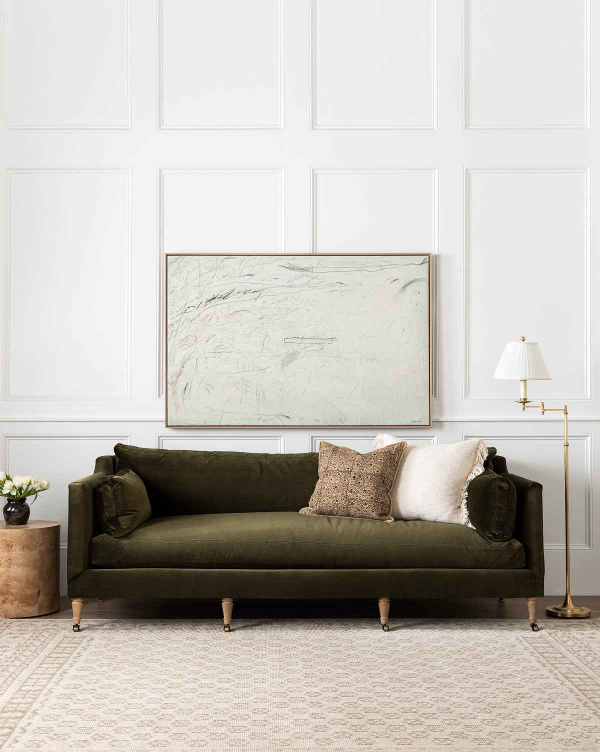 Bela Hand-Knotted Wool Rug  Durable, Neutral Hues