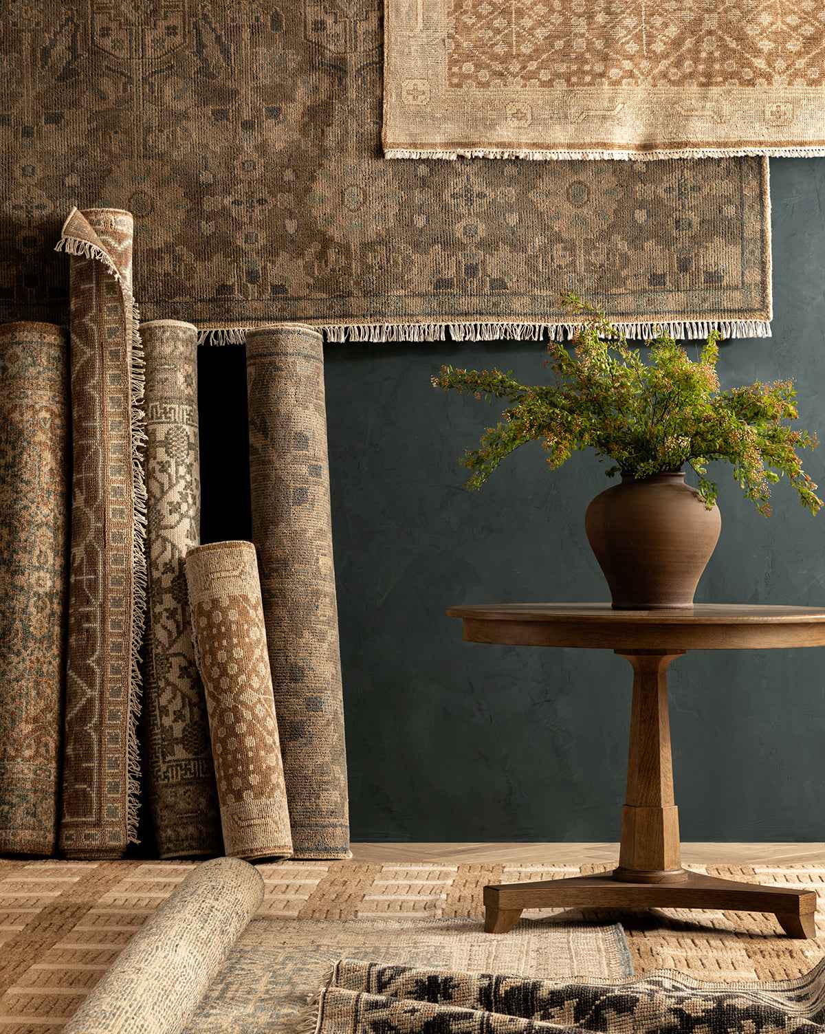 Thalia Hand-Knotted Rug  Antique-Inspired Motif, Neutral Palette