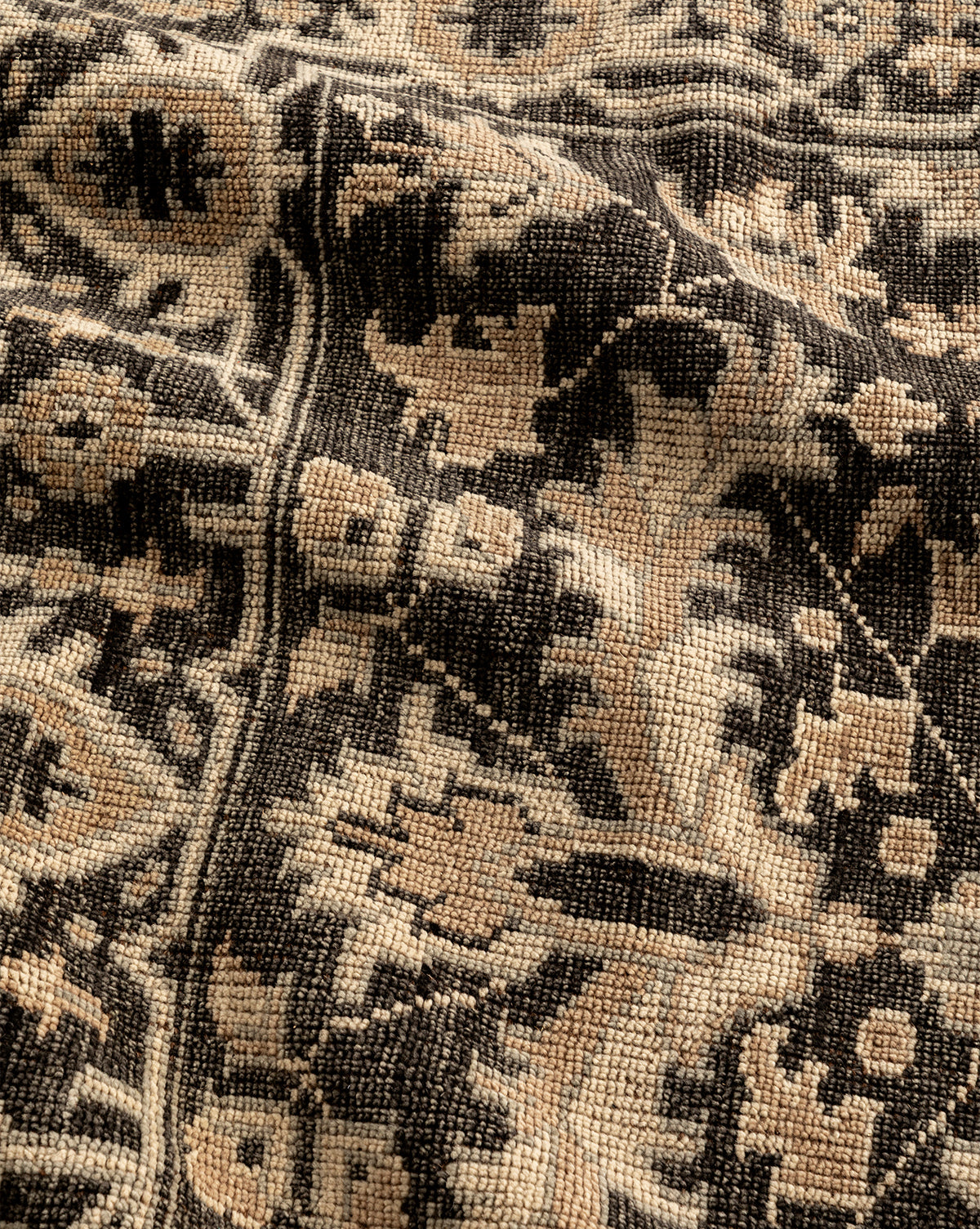 Bramble Hand-Knotted Rug  100% Wool, Artisan Design