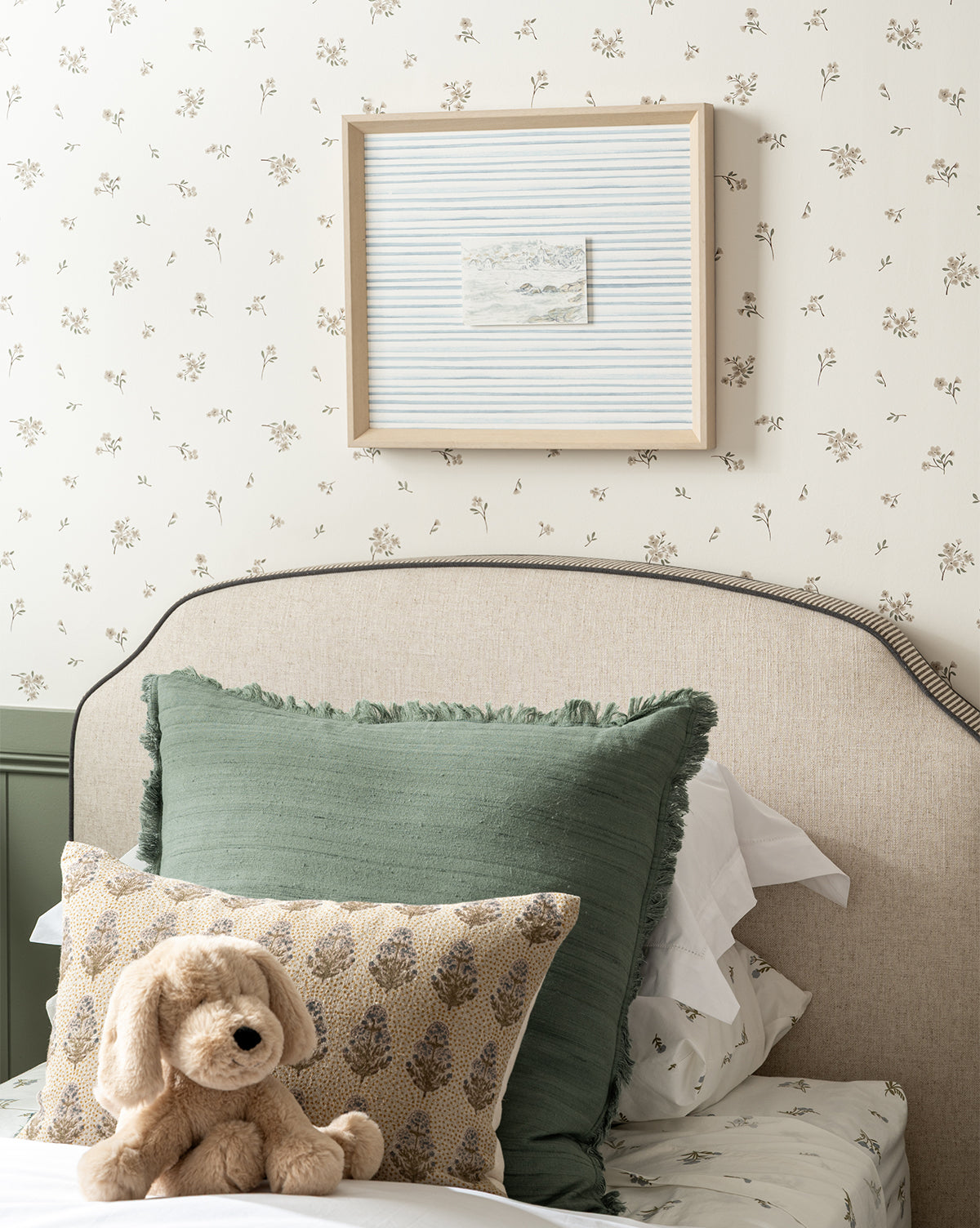 Bela Silk Fringe Pillow Cover  Woven Texture, Charcoal & Sage