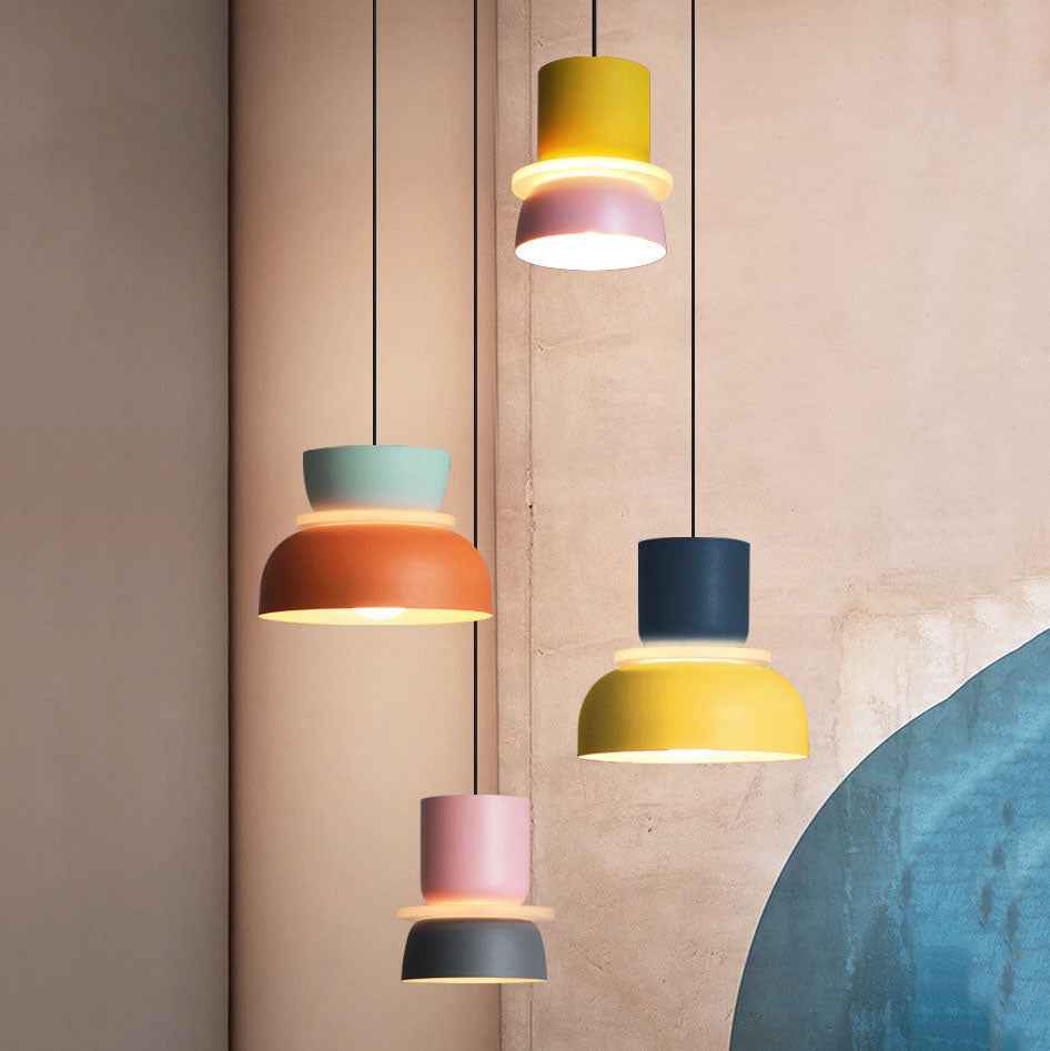 Vibrant Nordic Macaron 1-Light LED Pendant Lamp