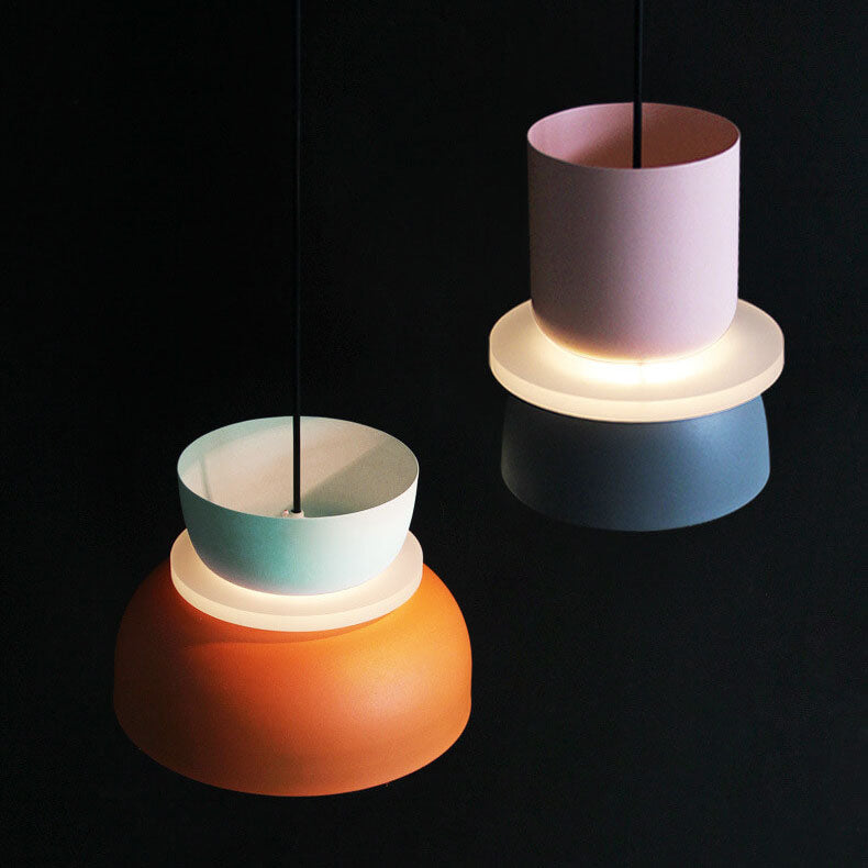 Vibrant Nordic Macaron 1-Light LED Pendant Lamp