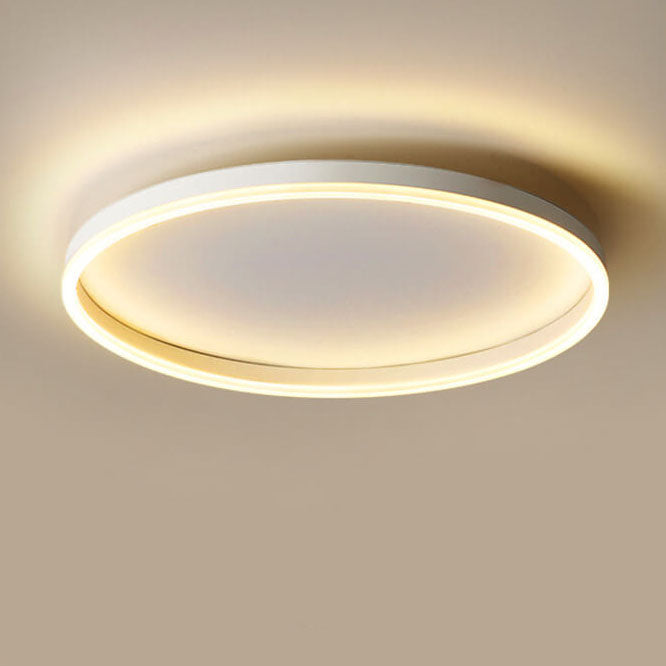 Nordic Minimalist Circular LED Flush Mount Ceiling Light with Iron and Acrylic Design