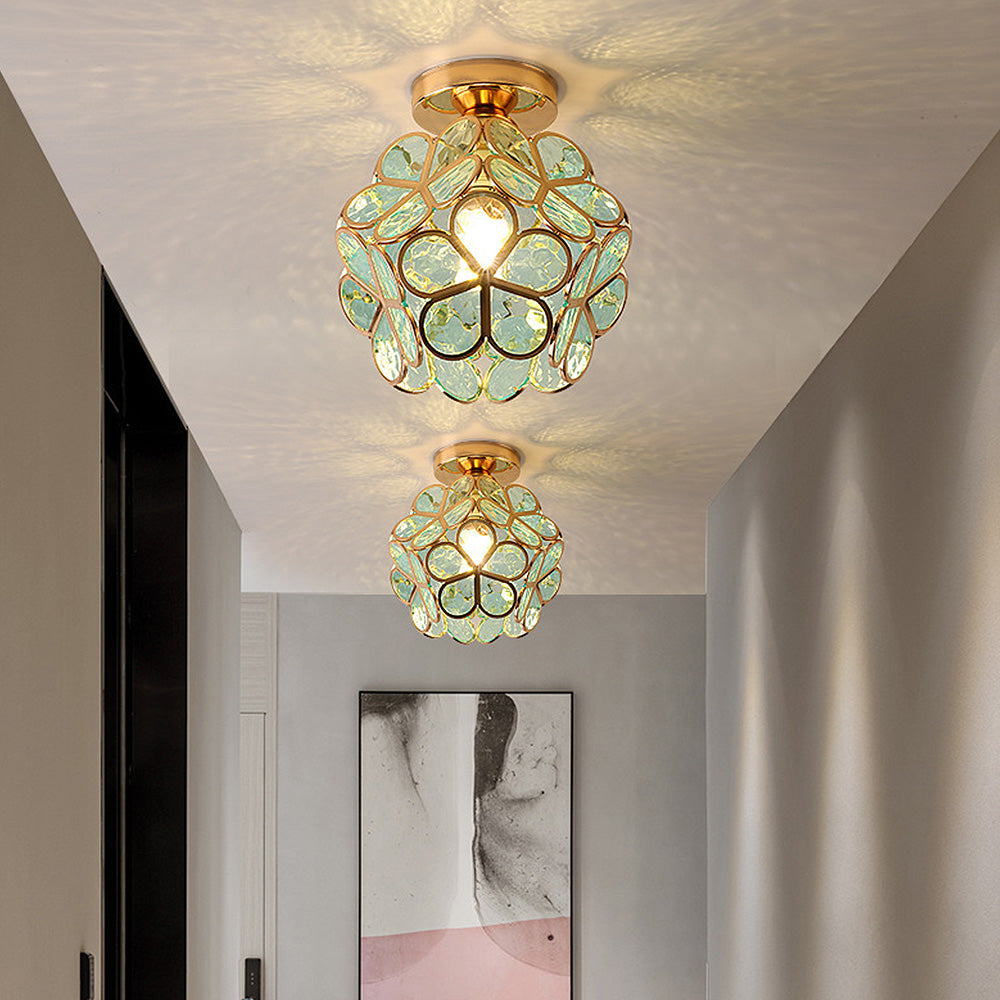 Bela Ceiling Lamp | Floral Design, Warm Light Reflection