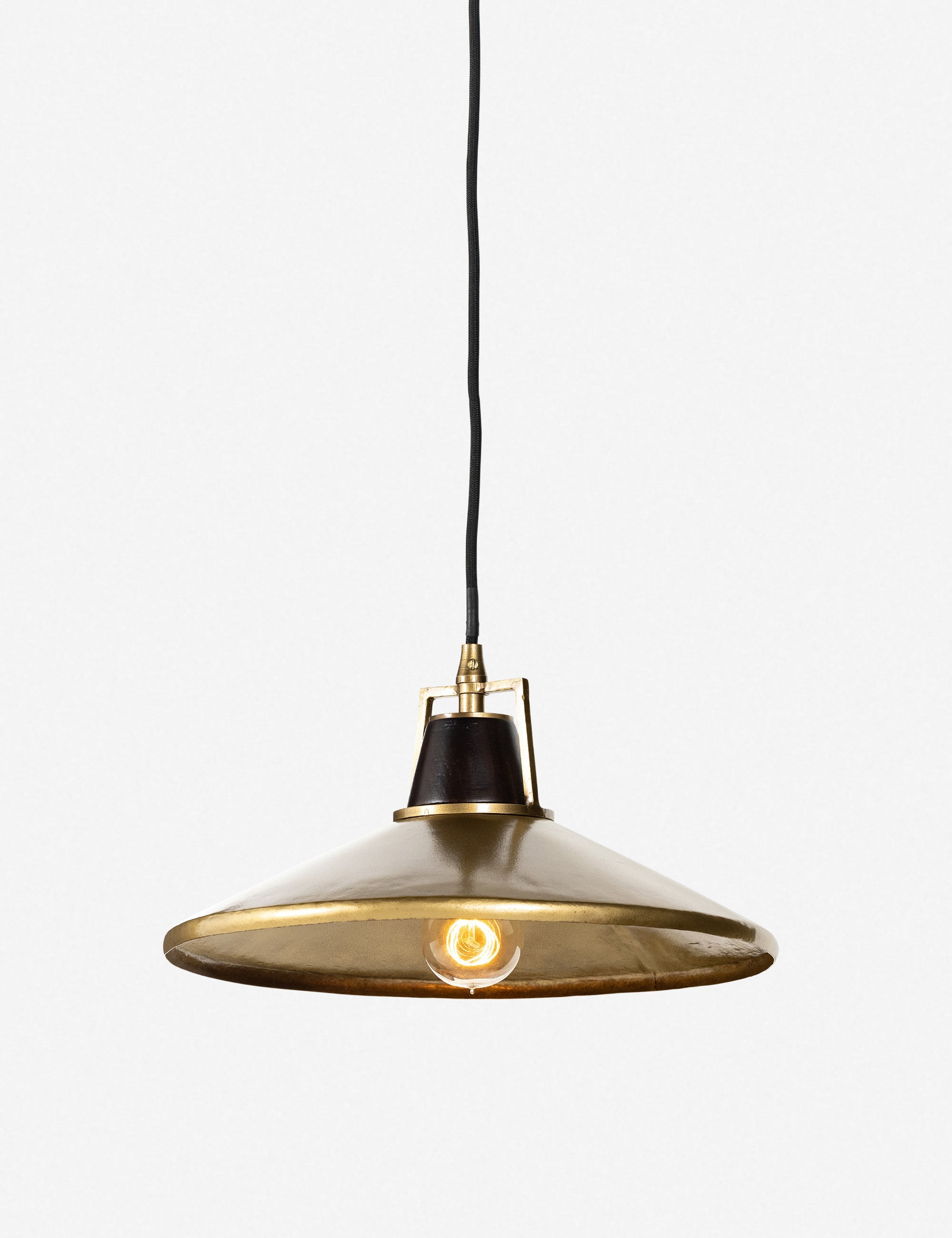 Milo Pendant Light | Mid-Century Mango Finial, Metal Detailing