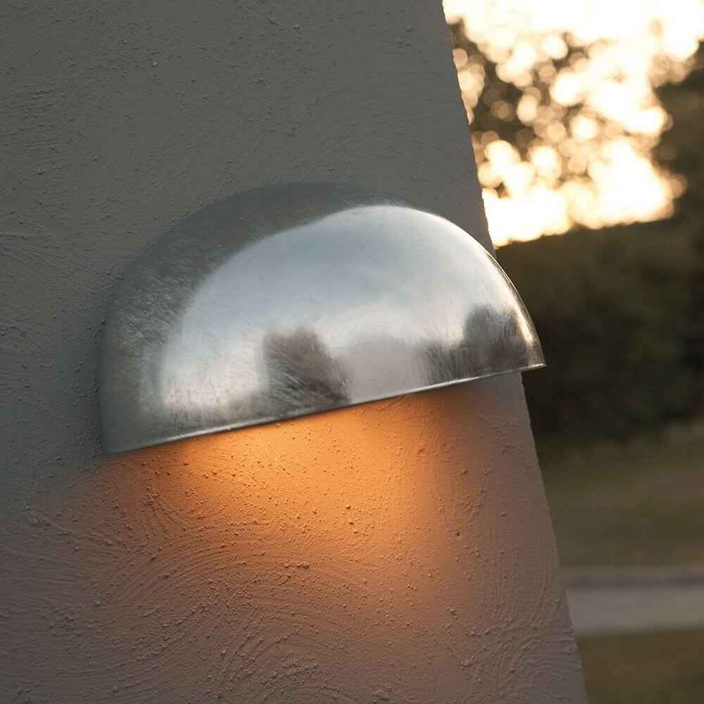 Nexa Maxi Outdoor Wall Light | Galvanized Steel, Timeless Design