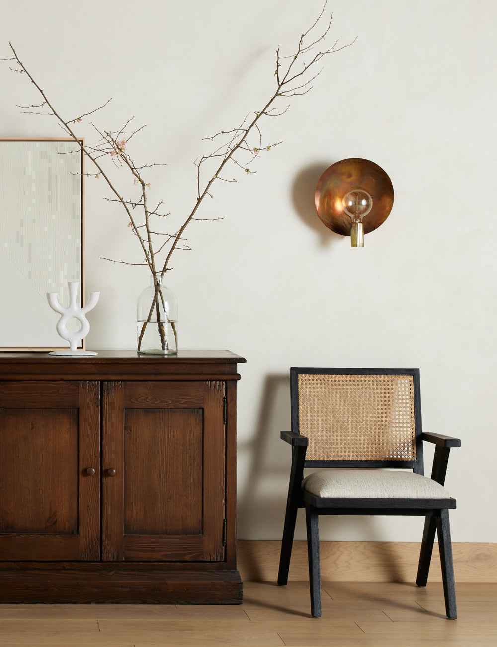 Elysian Wall Sconce | Hand-Finished Burnt Patina