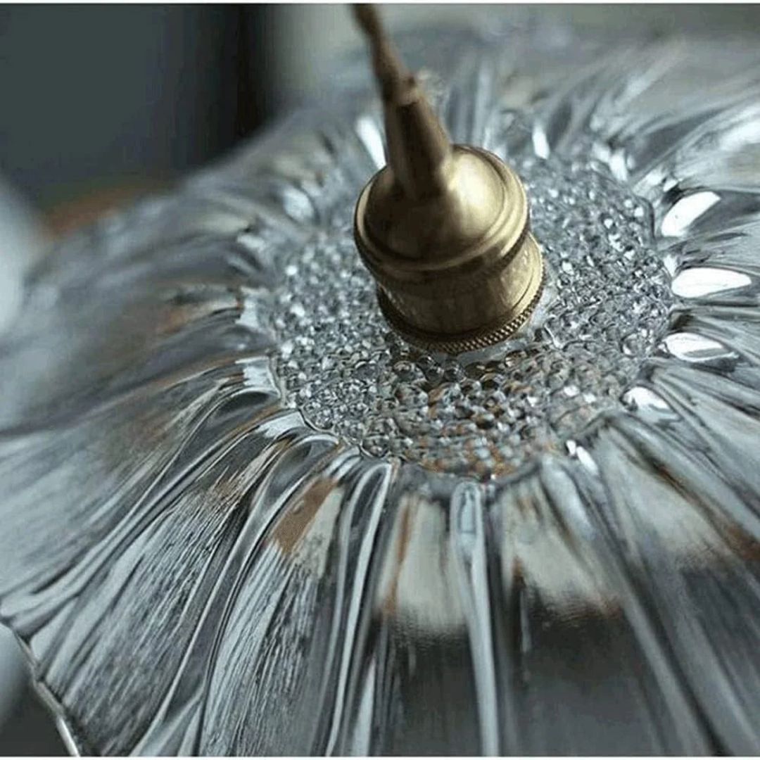 Bela Glass Pendant Light | Flower Shape, Adjustable Length 150 cm