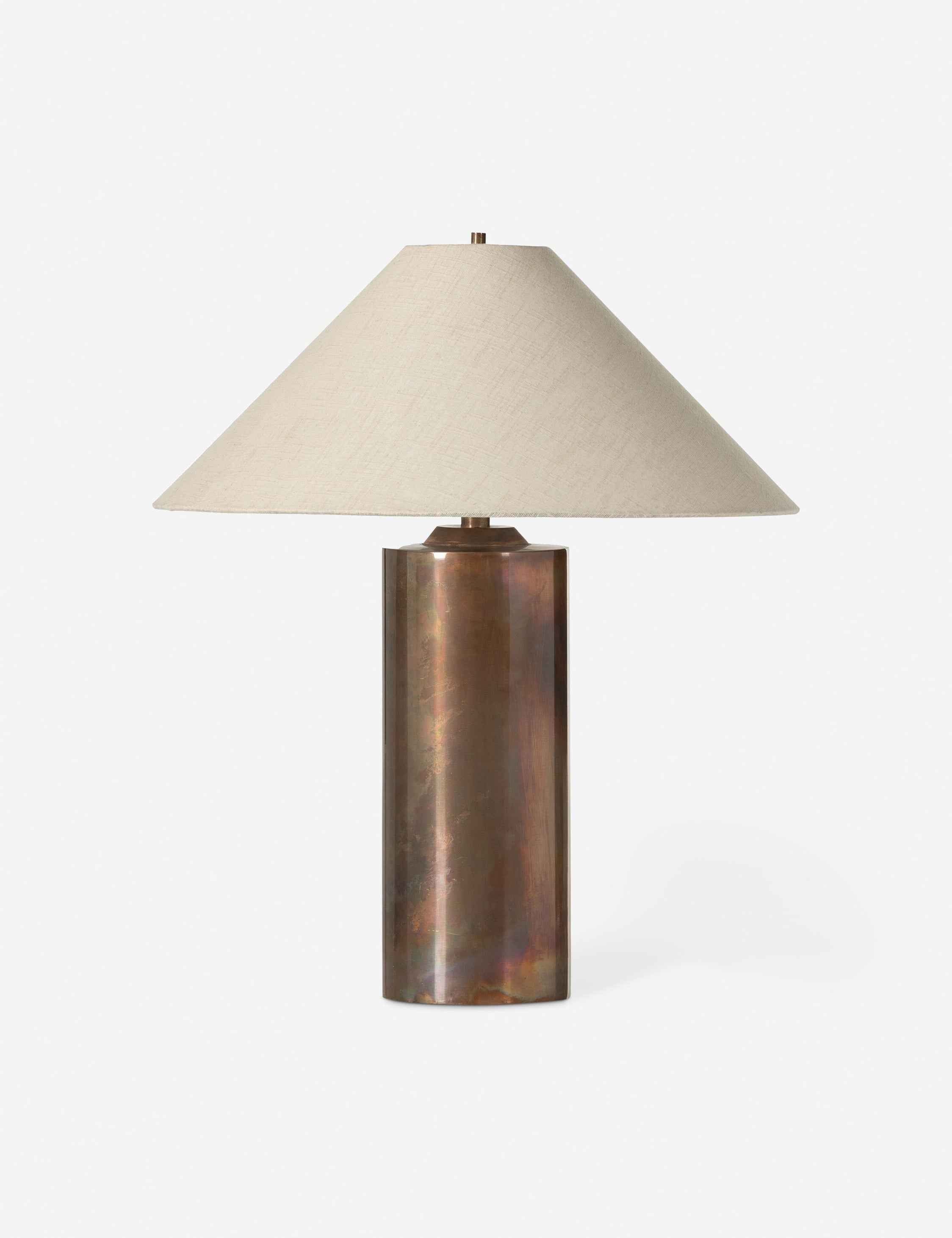 Sevigne Table Lamp | Sleek Metal Design, Columnar Base