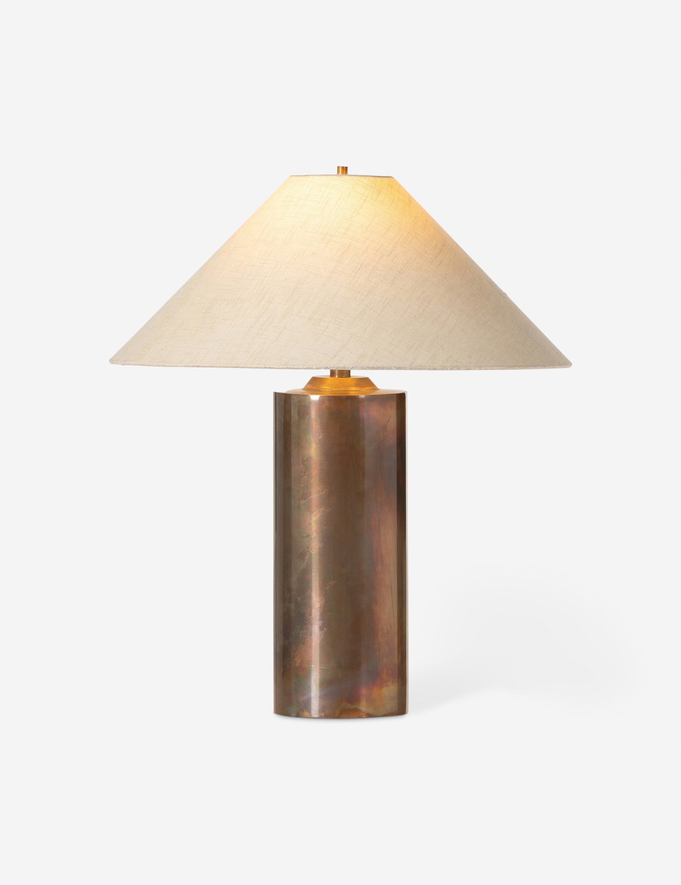 Sevigne Table Lamp | Sleek Metal Design, Columnar Base