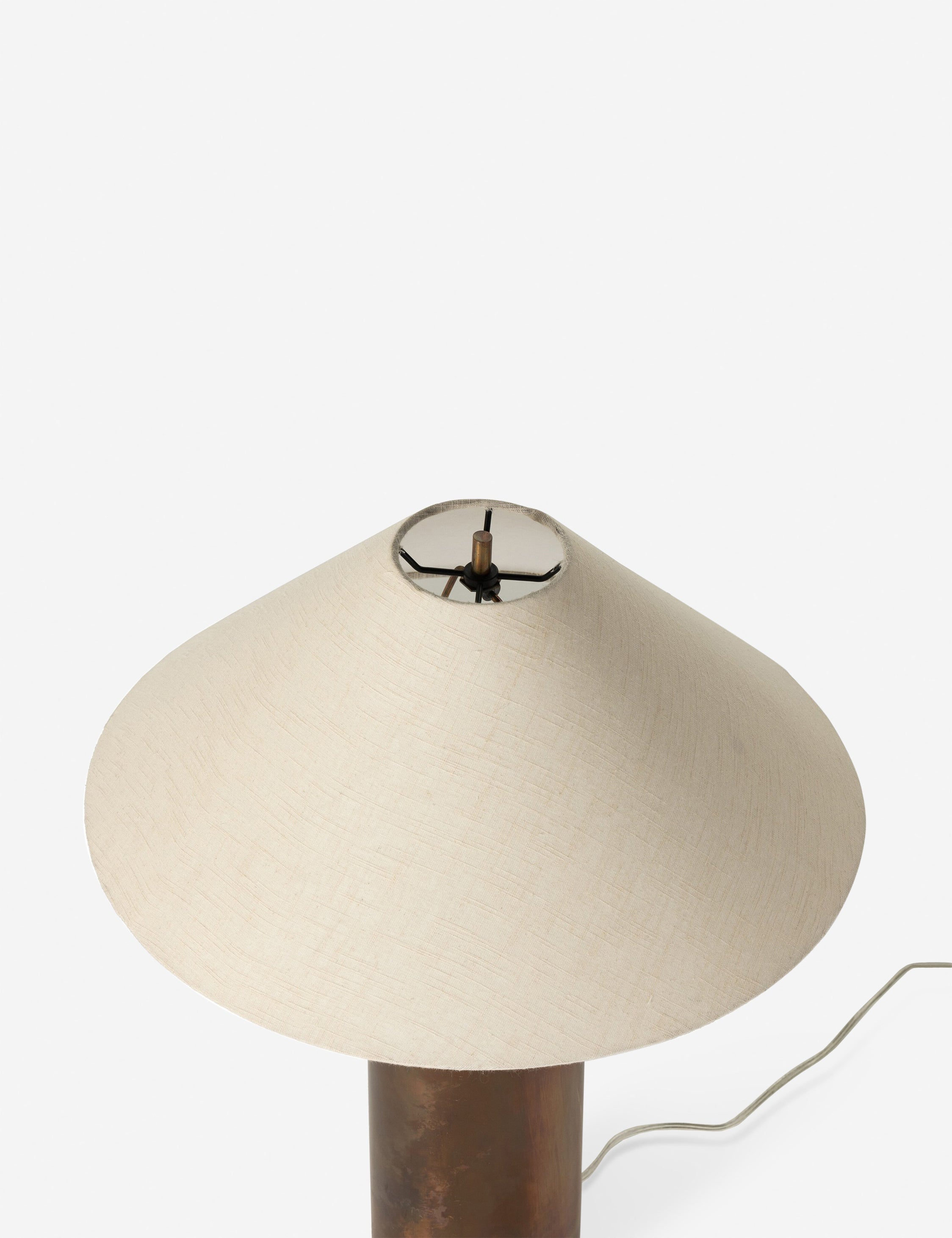 Sevigne Table Lamp | Sleek Metal Design, Columnar Base