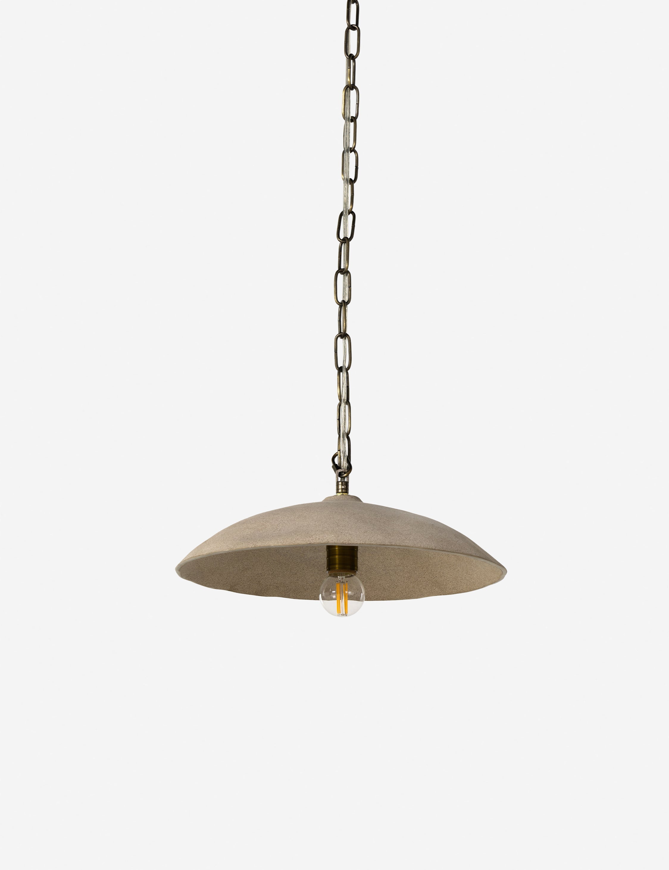 Juno Pendant Light | Talavera Ceramic Shade, Iron Chain