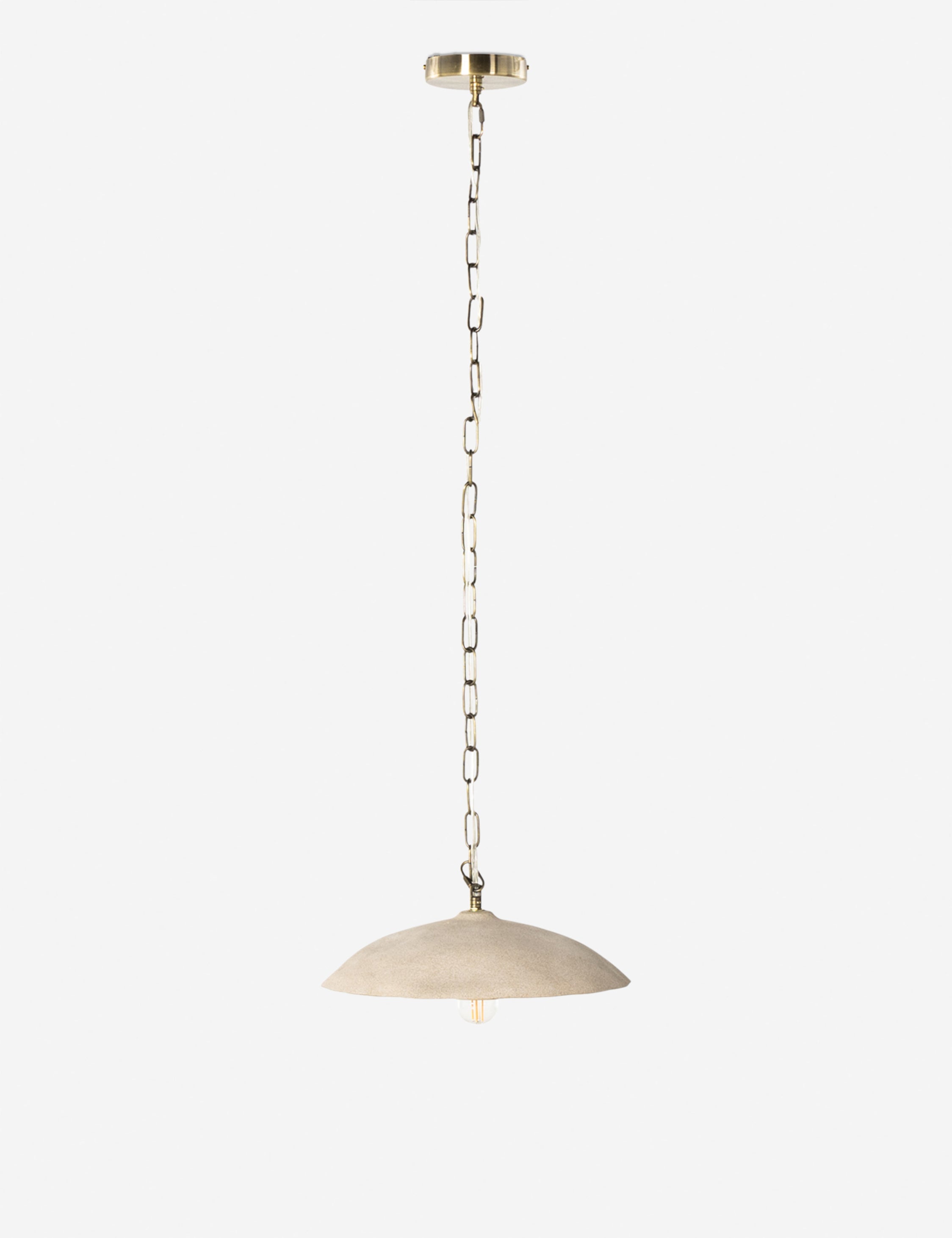 Juno Pendant Light | Talavera Ceramic Shade, Iron Chain