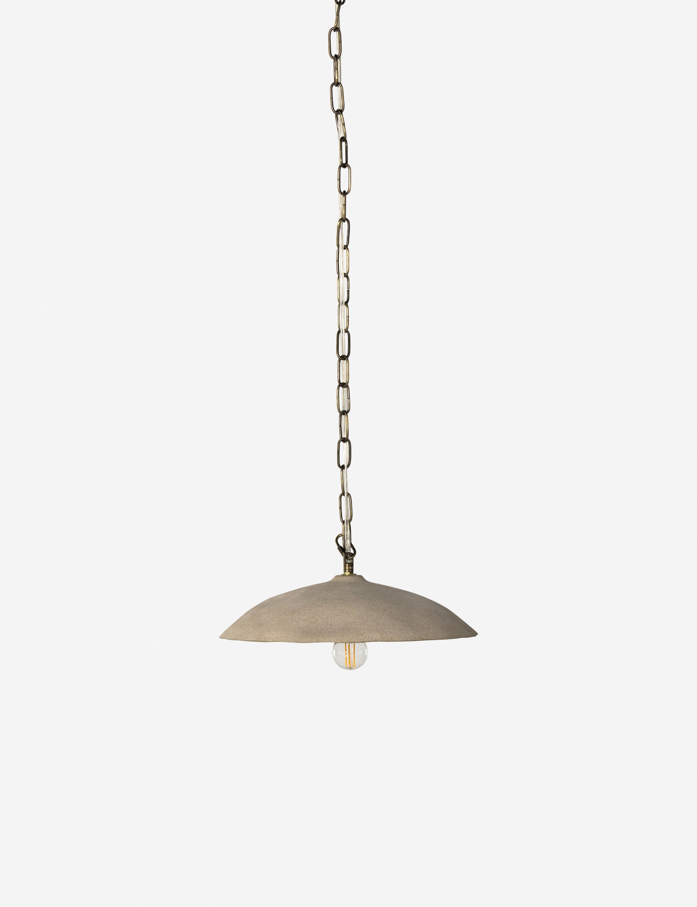 Juno Pendant Light | Talavera Ceramic Shade, Iron Chain
