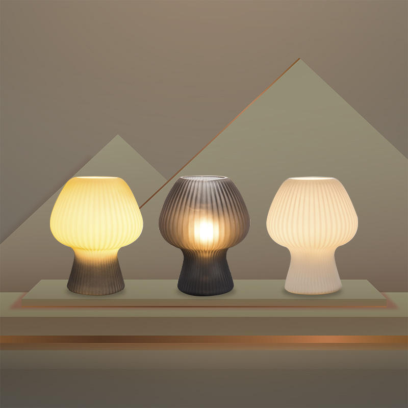 Bela Vintage Table Lamp | Ribbed Glass, Dimmable Glow