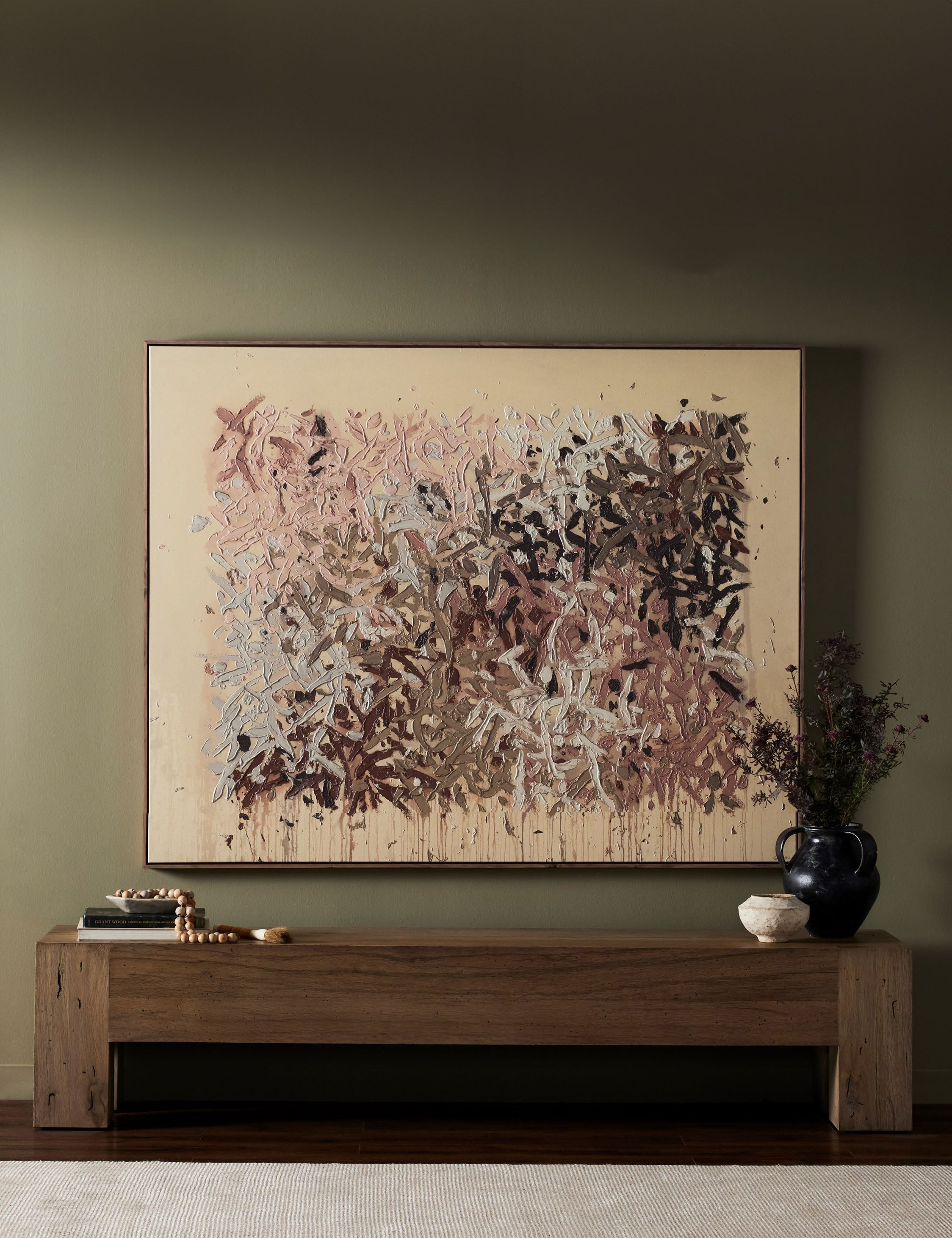 Sienna Wall Art | Abstract Textural Composition in Neutral Tones