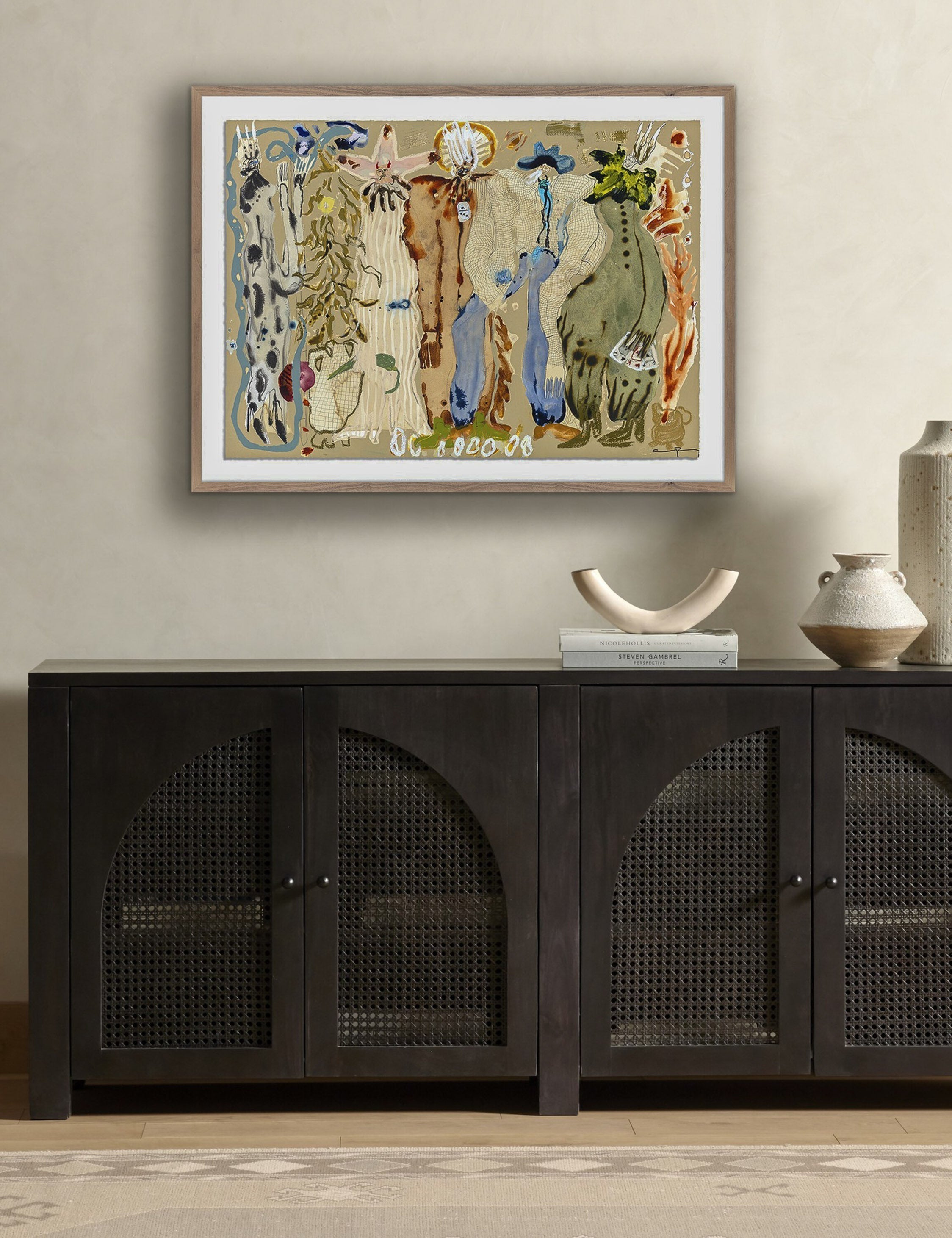 Bela Wall Art | Vibrant Earthy Hues, Fluid Lines