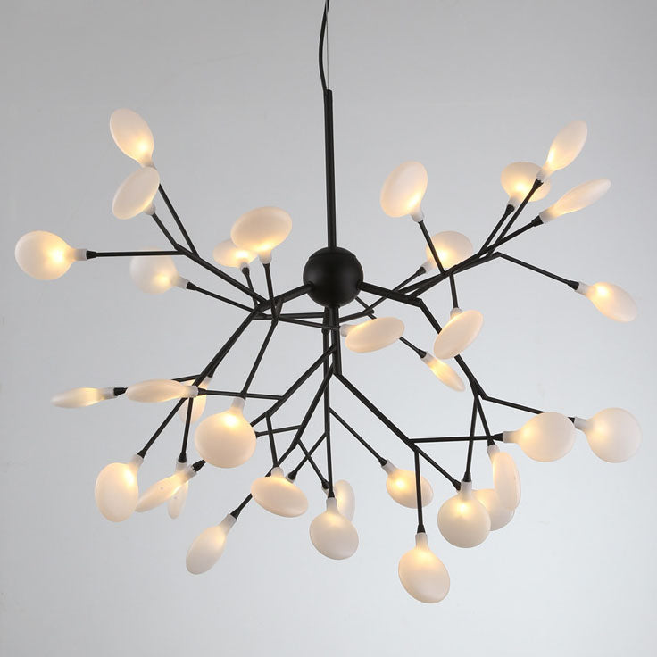 Contemporary Metal Branch LED Chandeliers with 27/36 Firefly Lights