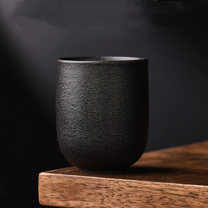 Bamboo Yunomi Cup | Handcrafted Stoneware, 150ml