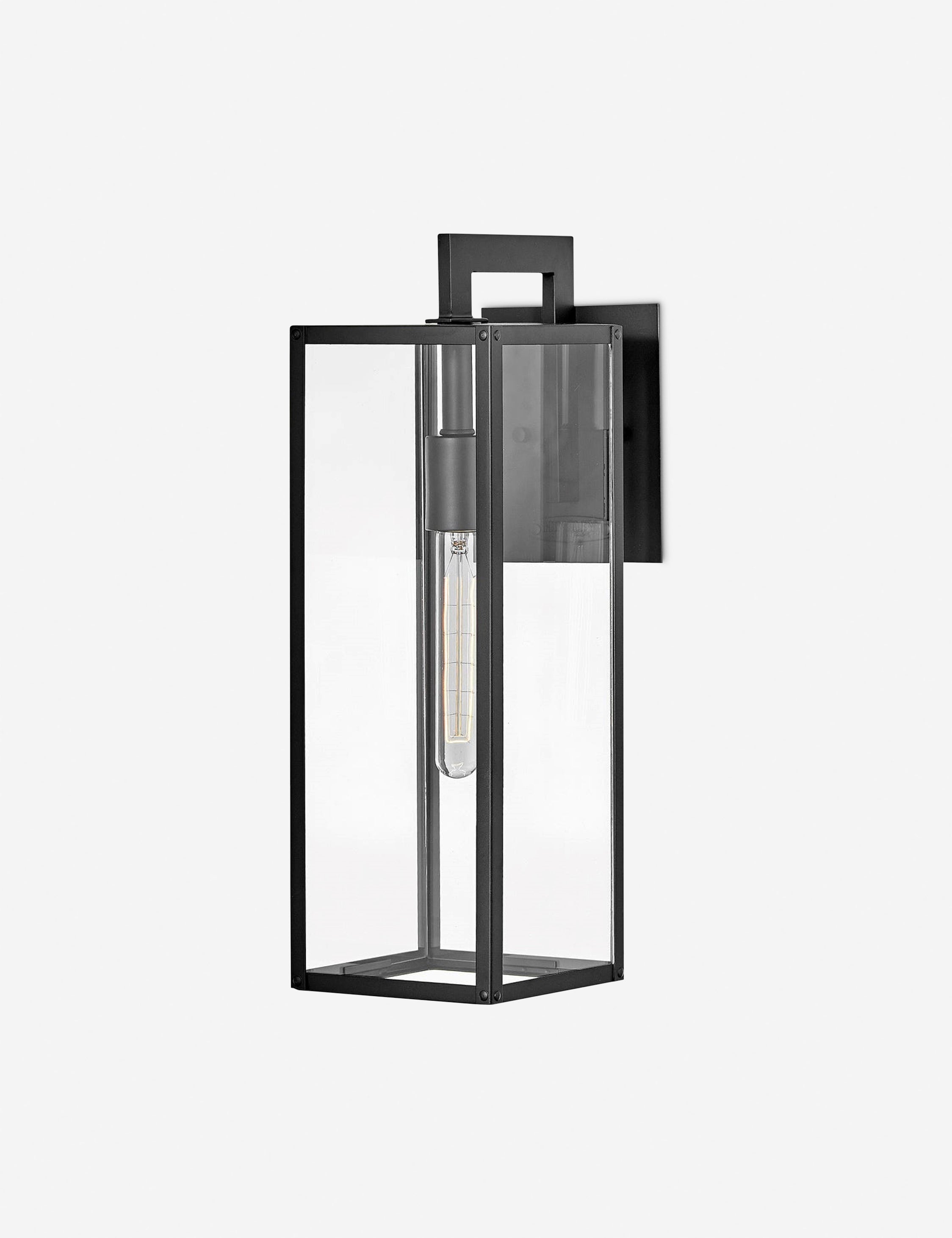 Lumos Outdoor Sconce | Modern Design, Clear Glass Panels