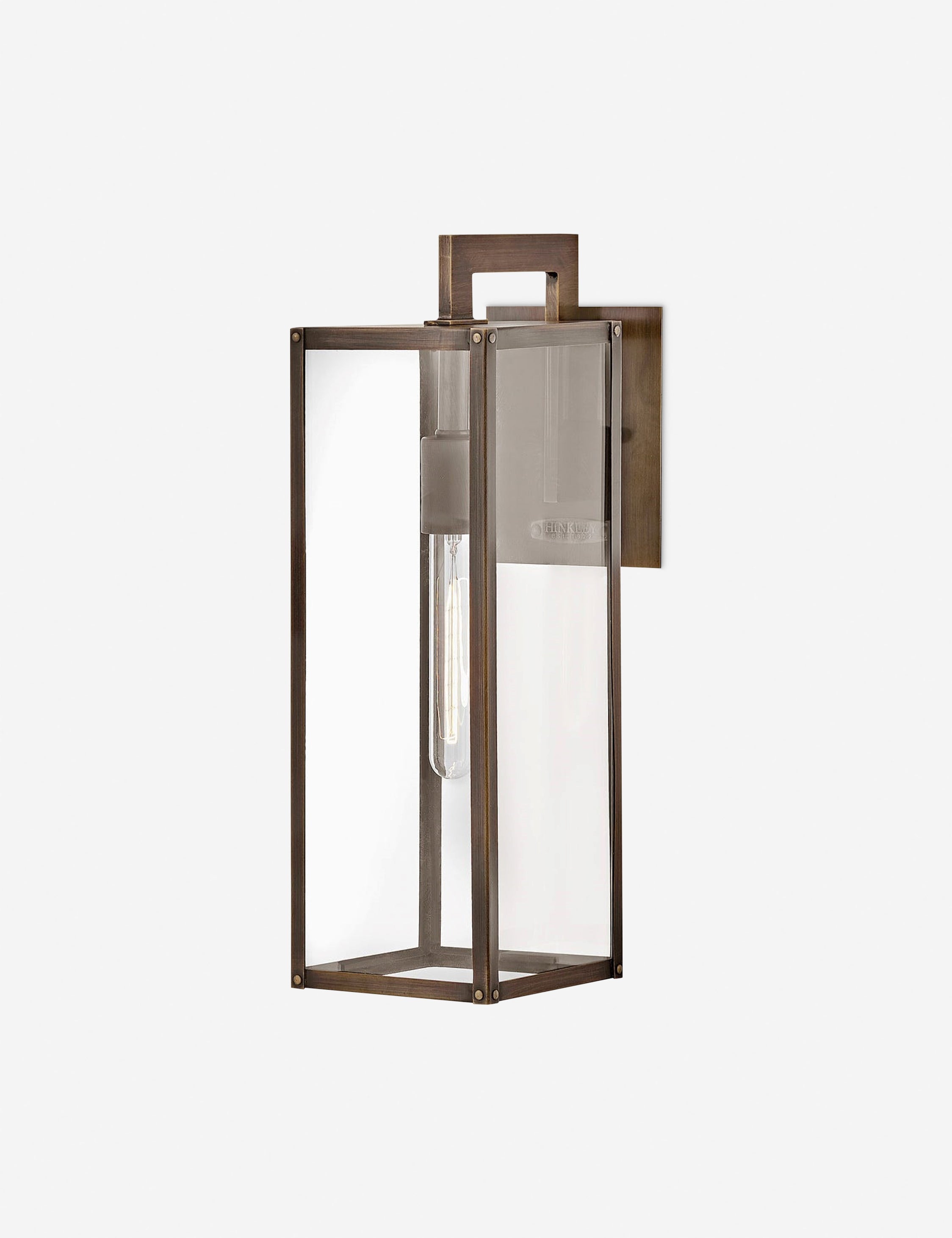 Lumos Outdoor Sconce | Modern Design, Clear Glass Panels