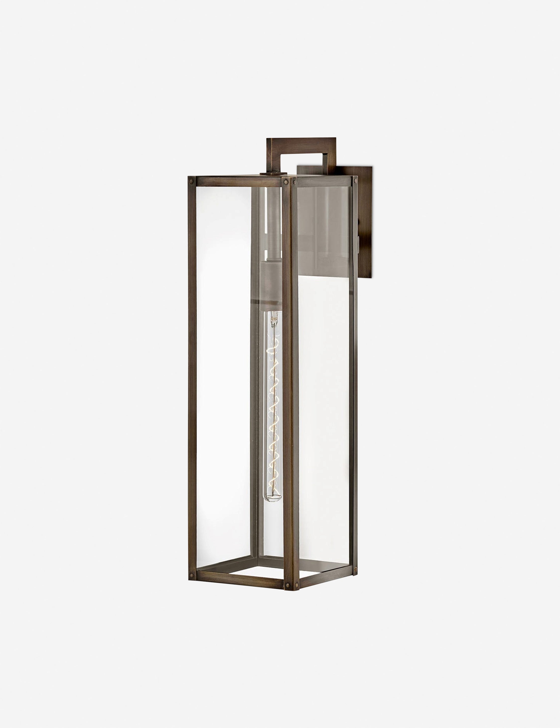 Lumos Outdoor Sconce | Modern Design, Clear Glass Panels