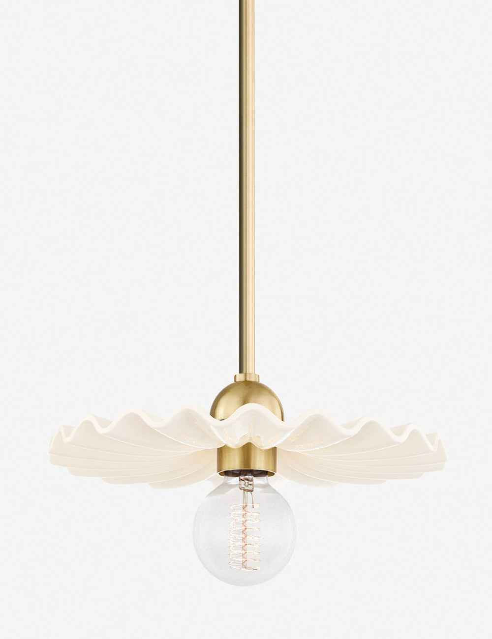 Mira Pendant Light | Antique Brass, Damp-Rated Design
