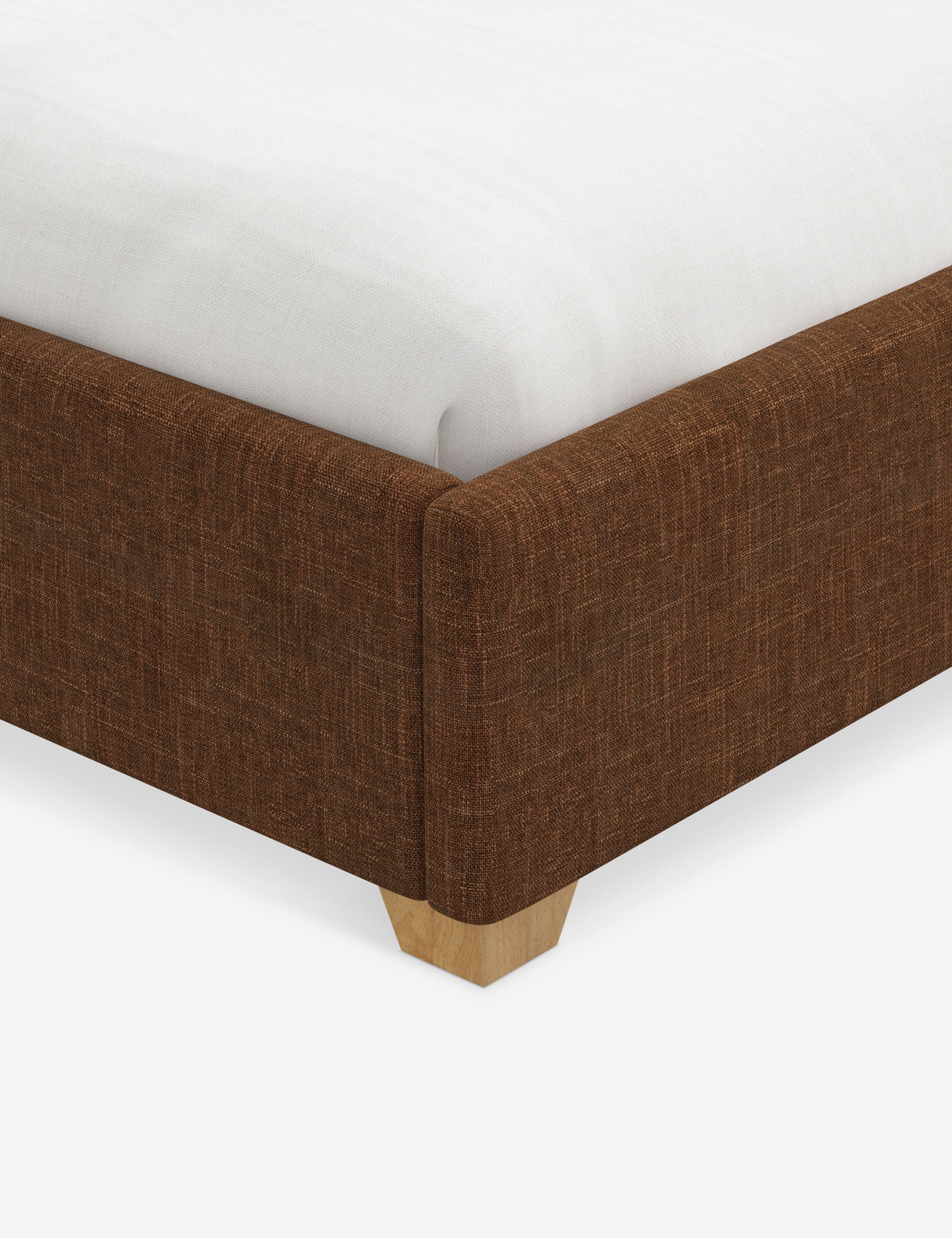 Pavo Platform Bed | Mission-Style Arch, Upholstered Headboard
