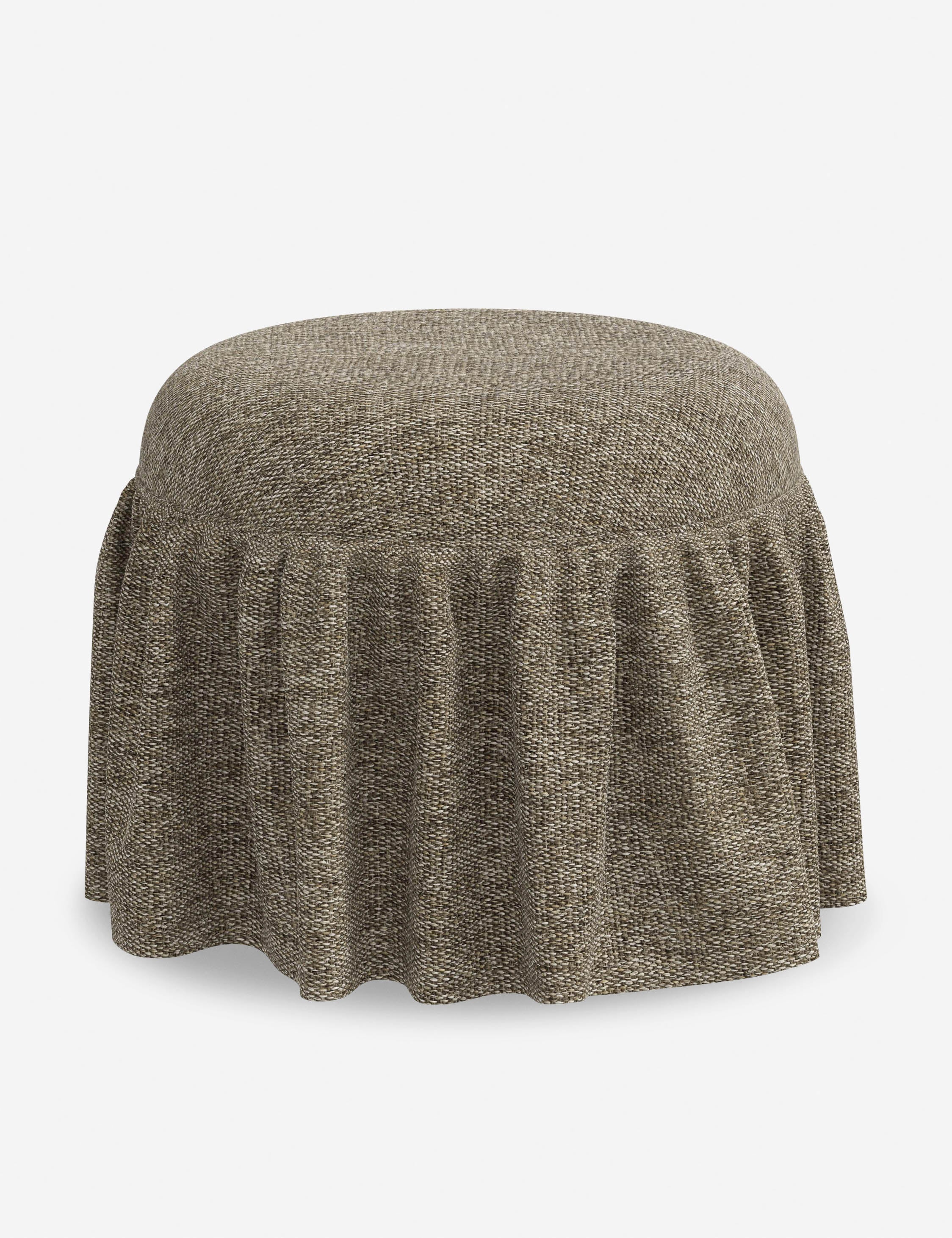 Luna Skirted Ottoman | Customizable Fabric Options